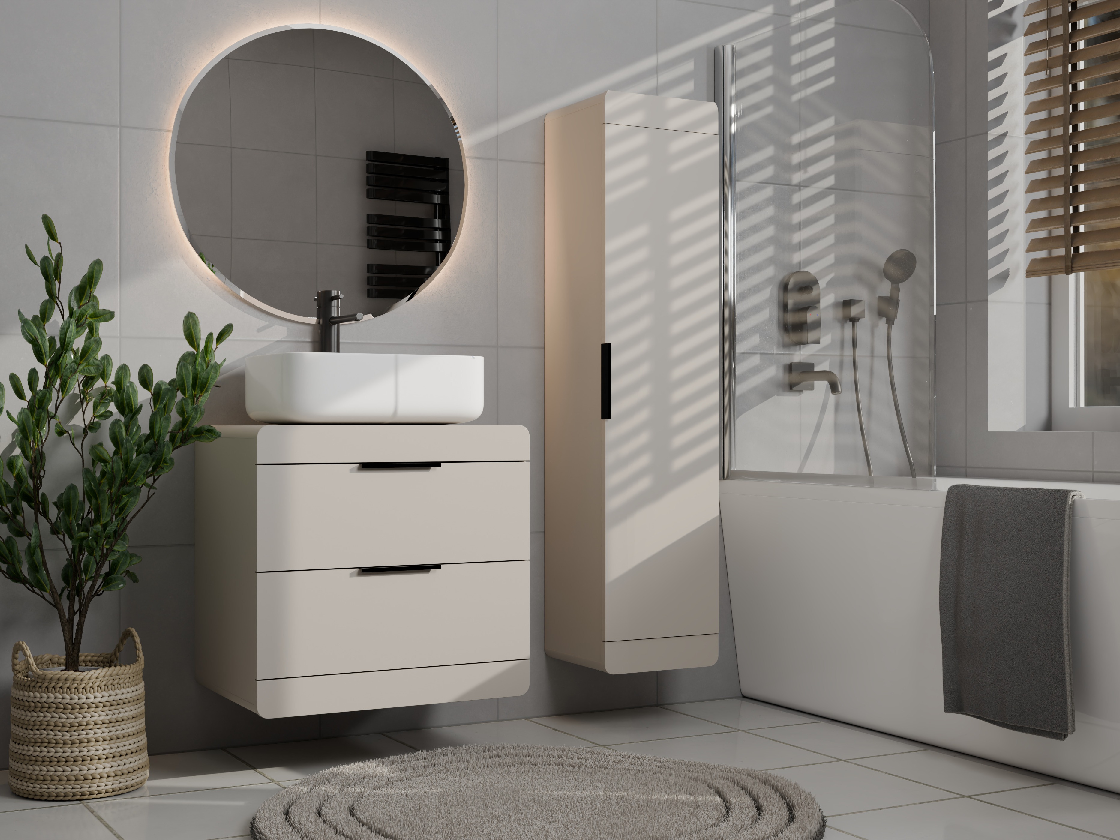 Armoire de salle de bains murale pour lavabo Mandeville 391