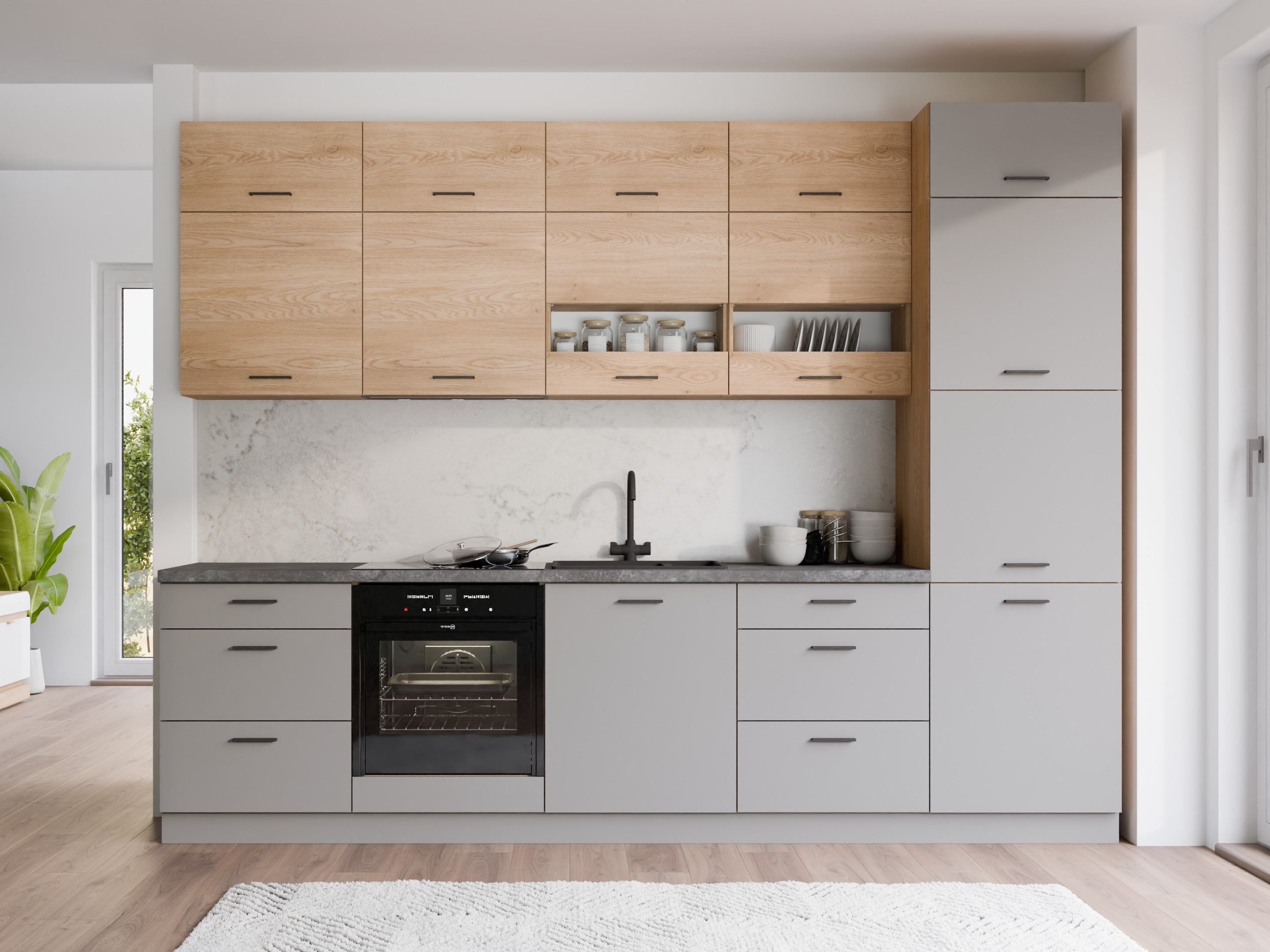Armoire modulaire avec portes Ati Grey Artisan 106