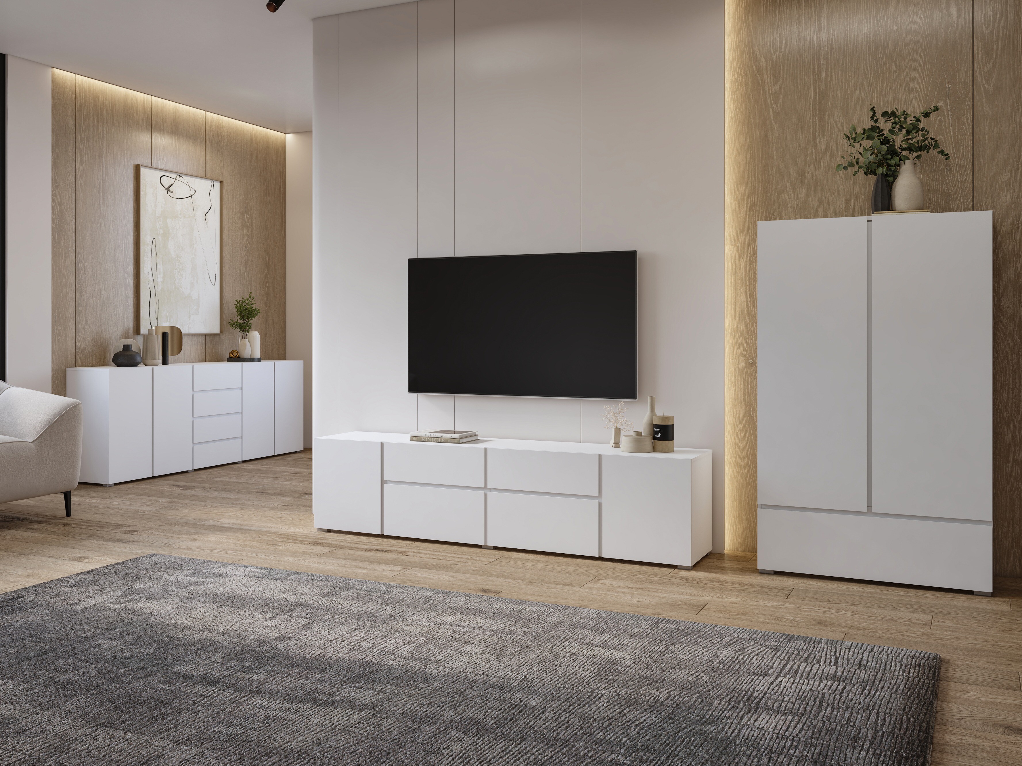 Commode Elbleve 105 (Blanc)