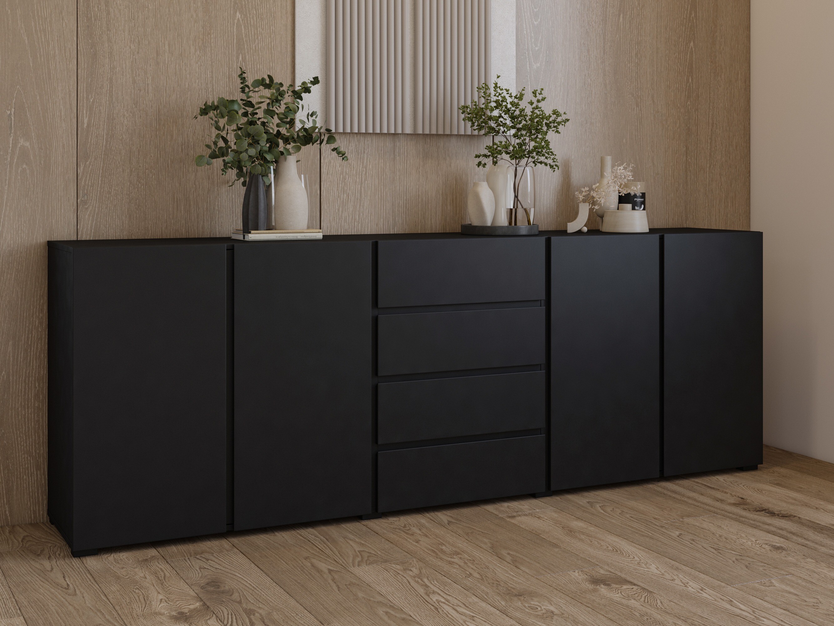 Commode Elbleve 105 (Noir)