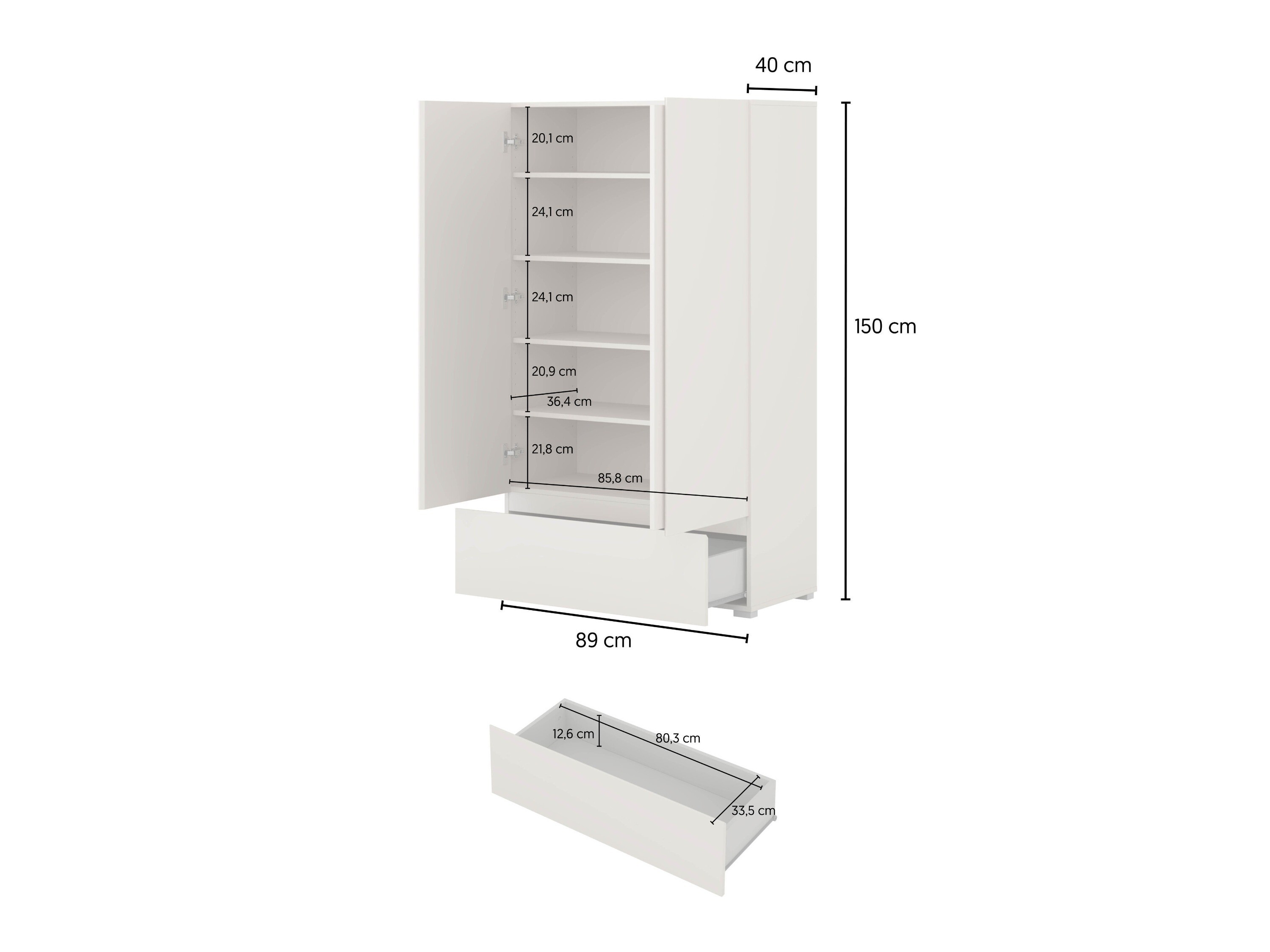 Étagère Elbleve 106 (Blanc)