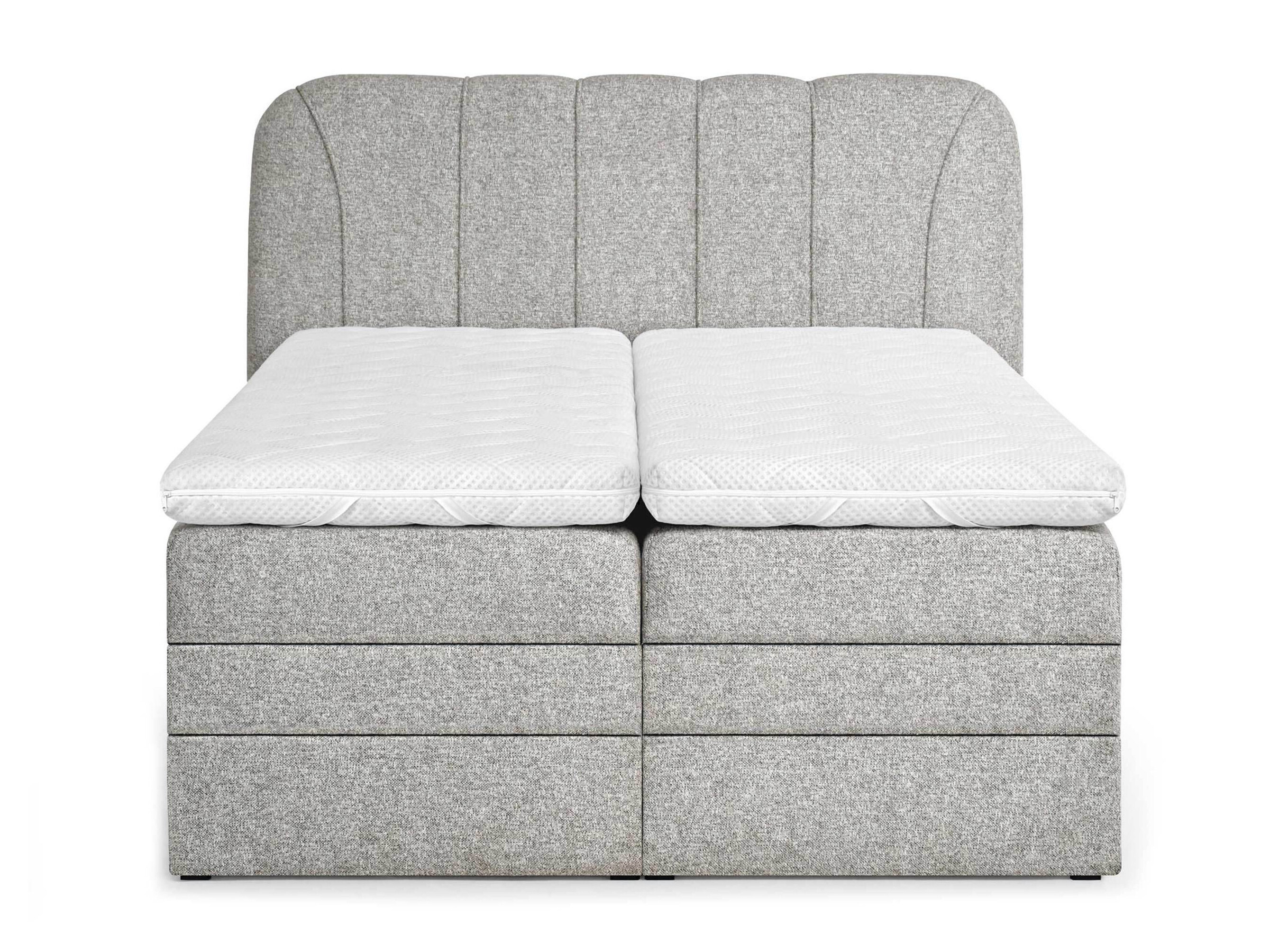Lit boxspring Norman 127 (Gris)