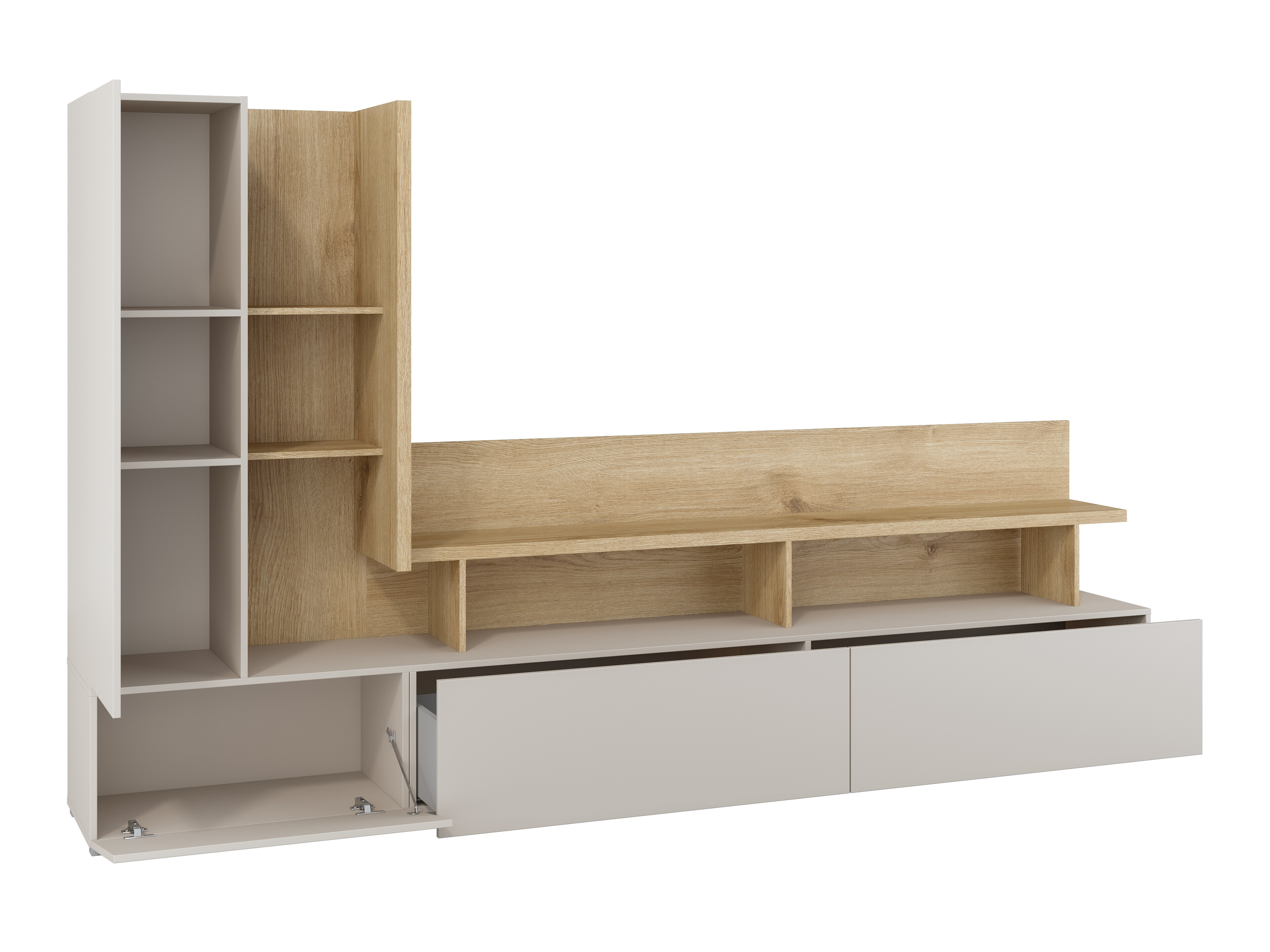 Ensemble de salon Virvele 103 (Cachemire + Chêne clair)