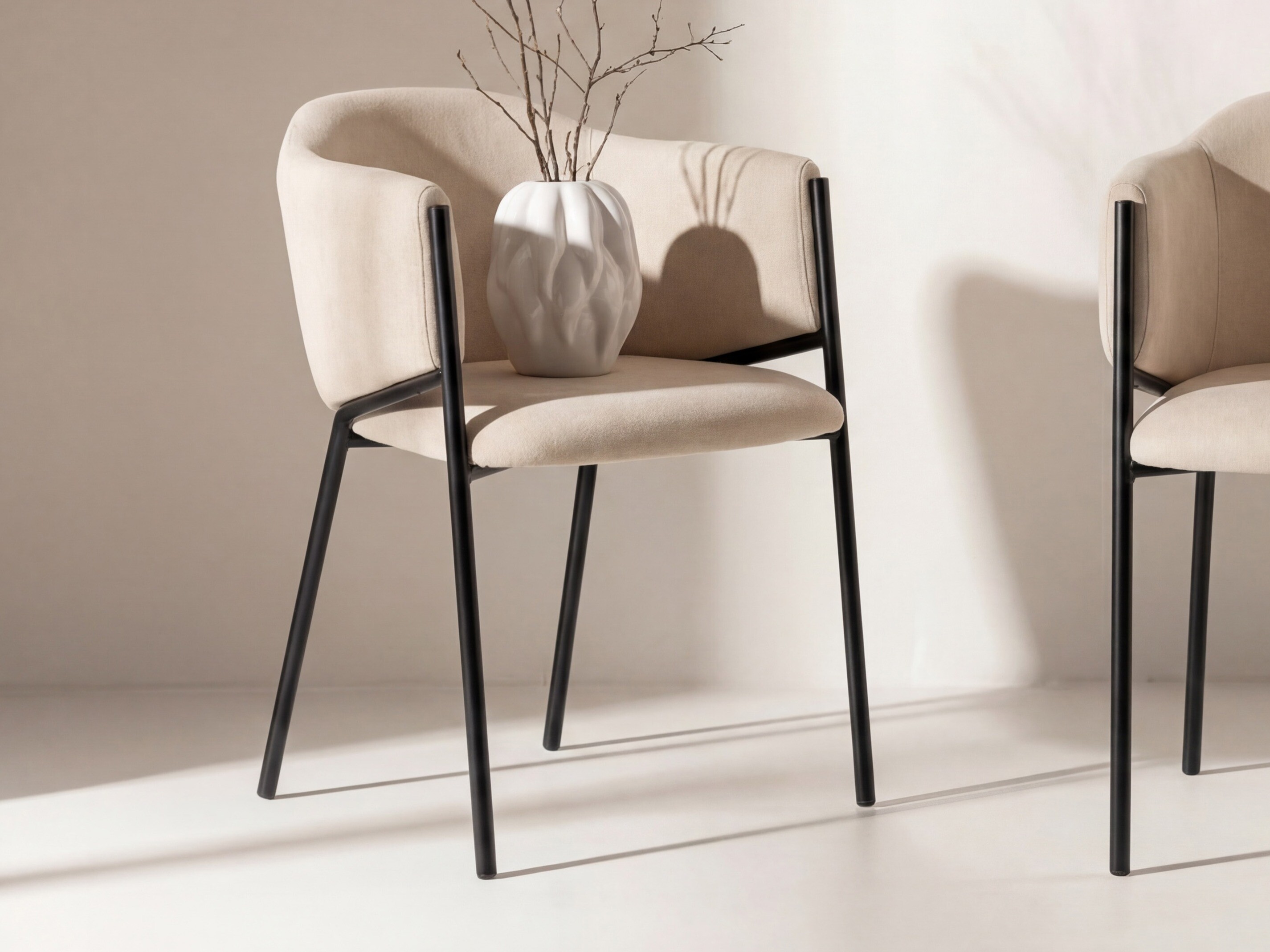 Chaise Dallas 5354 (Beige + Noir)