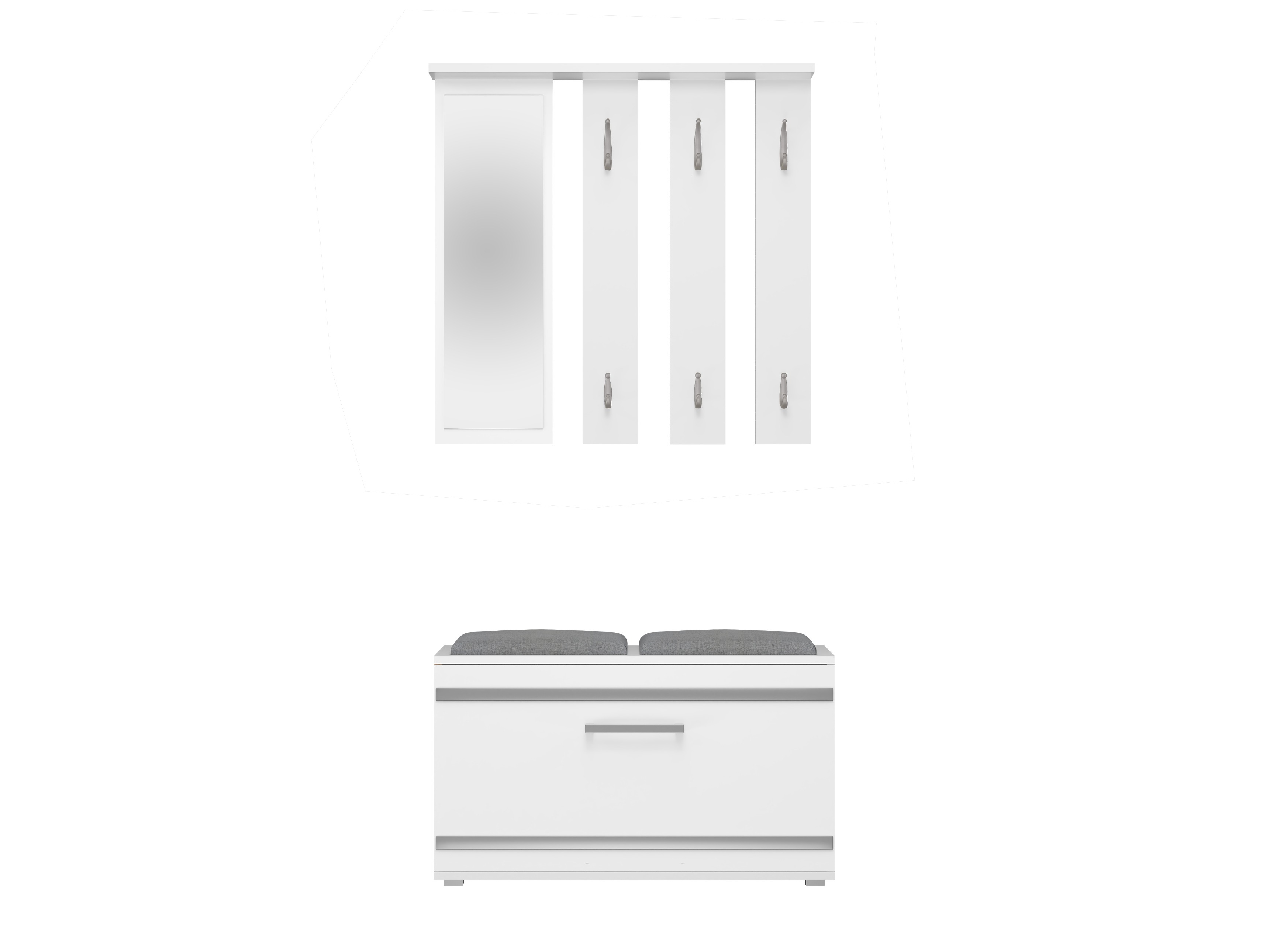 Ensemble de meubles d’entrée Mandeville 396 (Blanc)