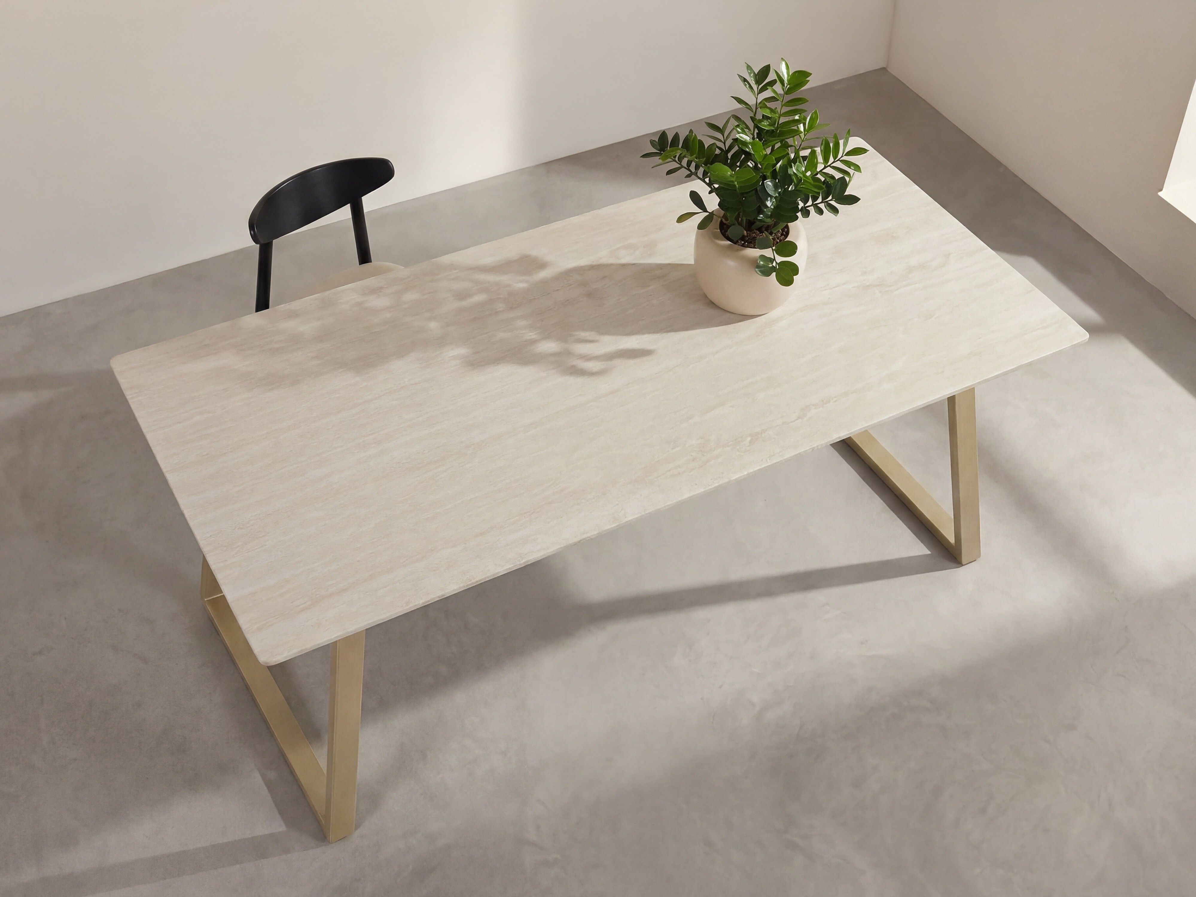 Table Dallas 5355 (Beige + Doré)