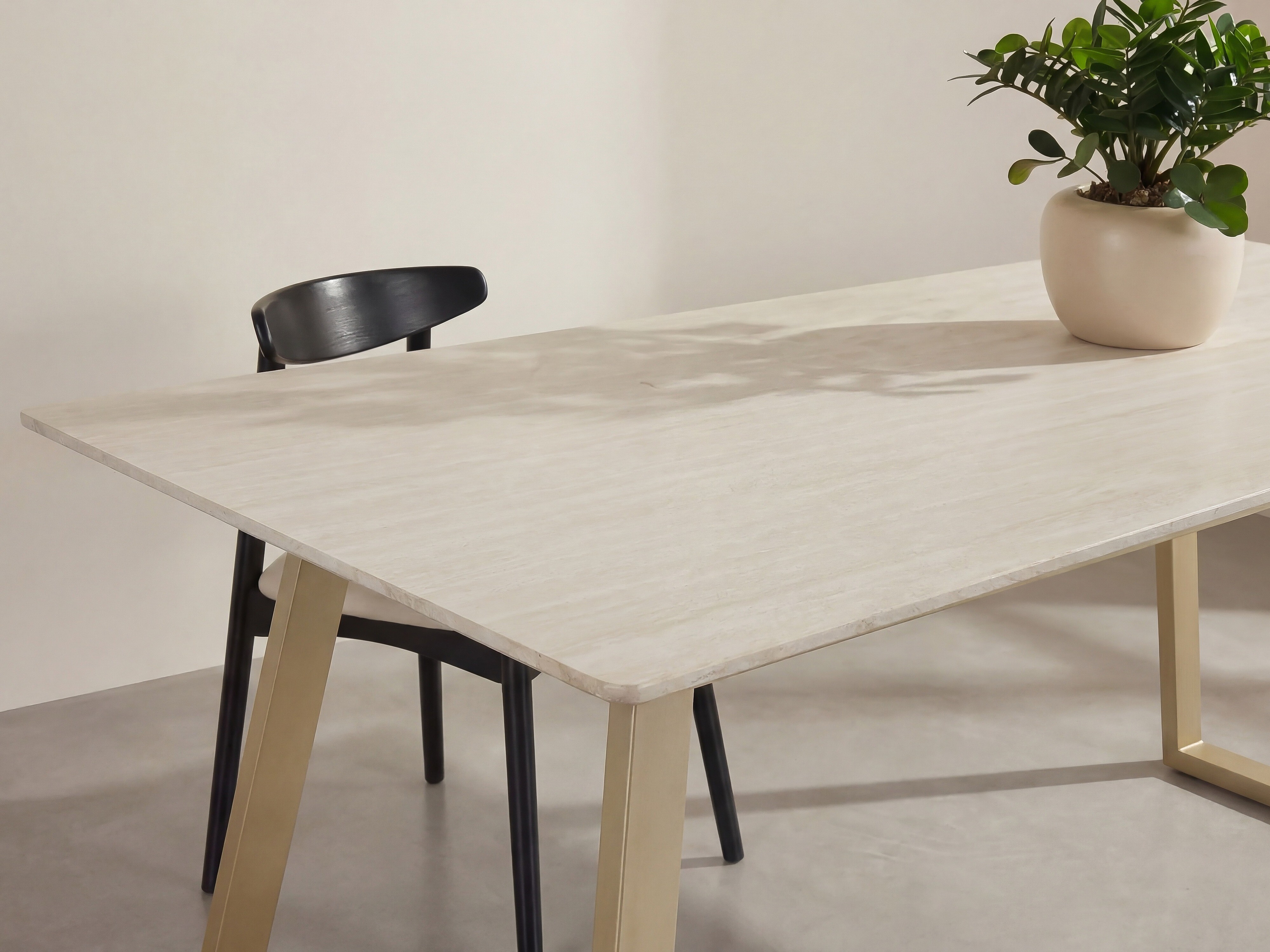Table Dallas 5355 (Beige + Doré)
