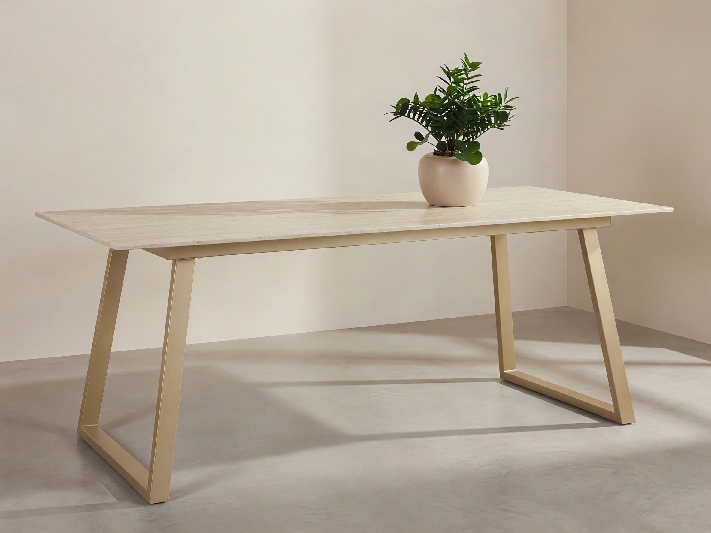 Table Dallas 5355 (Beige + Doré)
