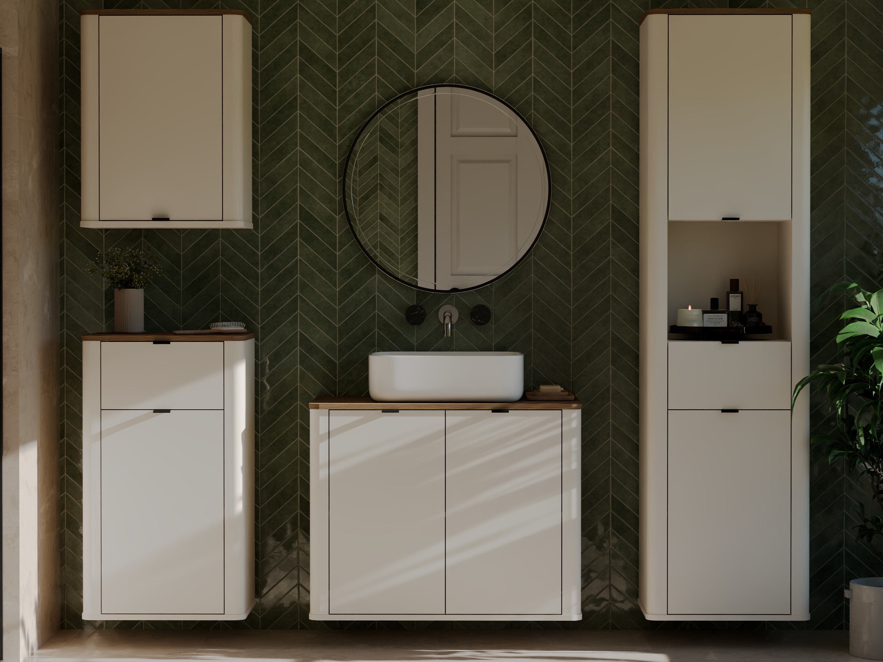 Armoire de salle de bain murale Soavie 110