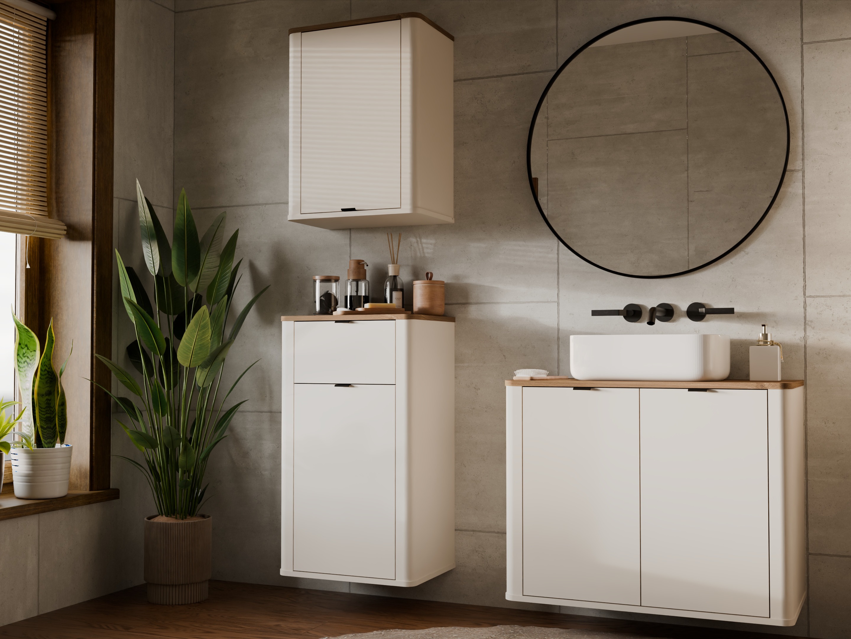 Armoire de salle de bains murale pour lavabo Soavie 112