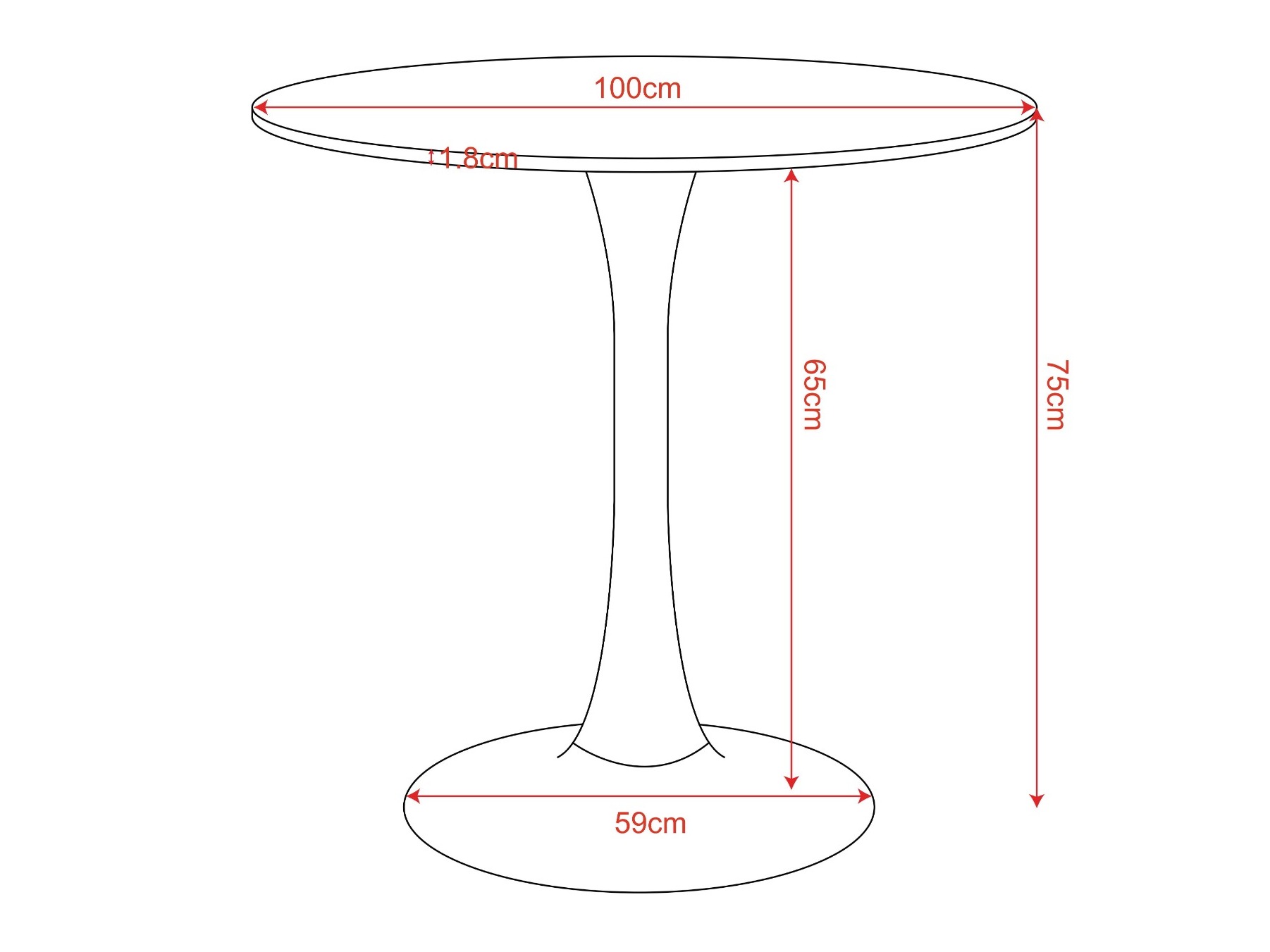 Table Dallas 4942 (Noir)