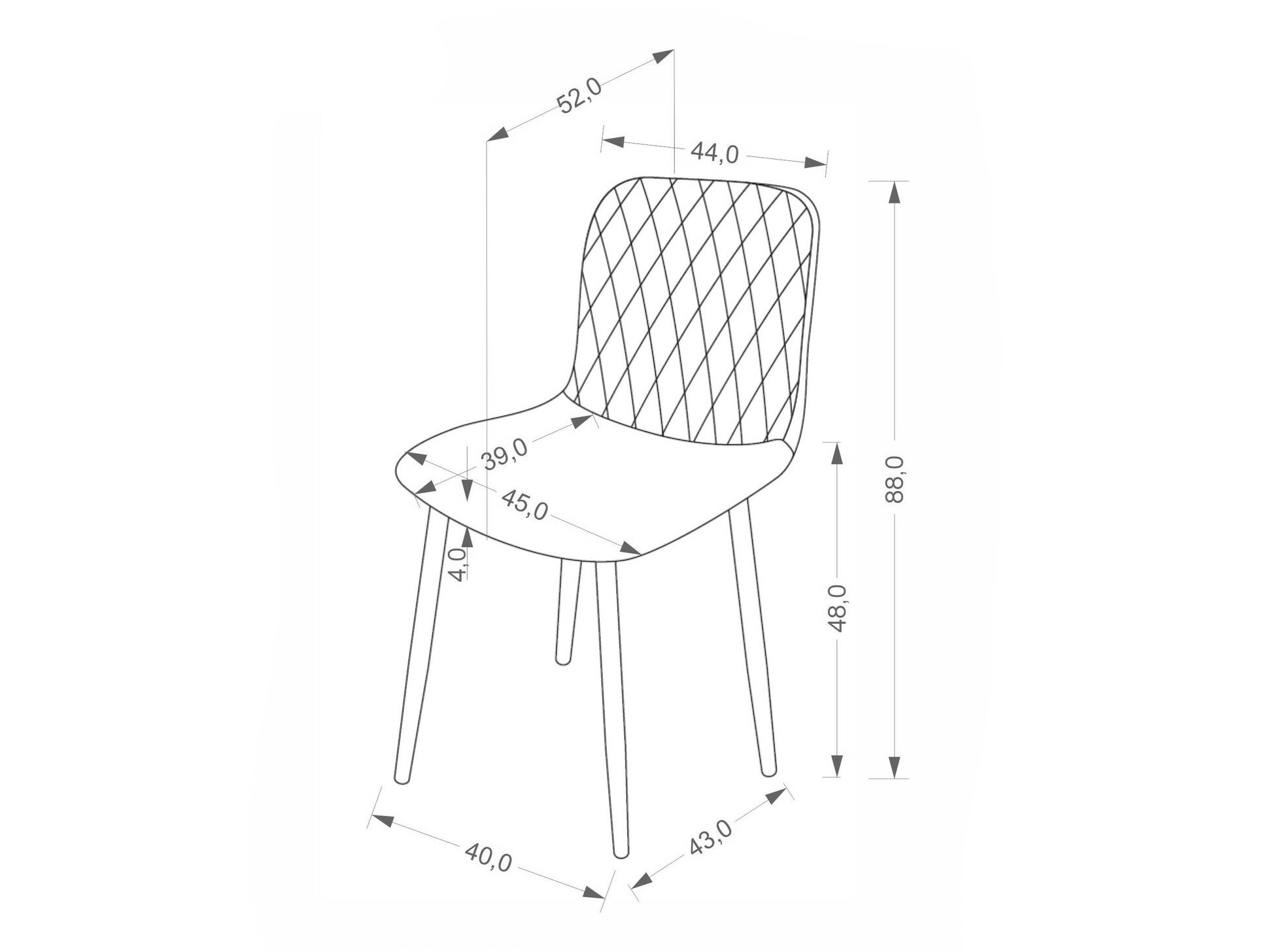 Chaise Houston 2209 (Vert)