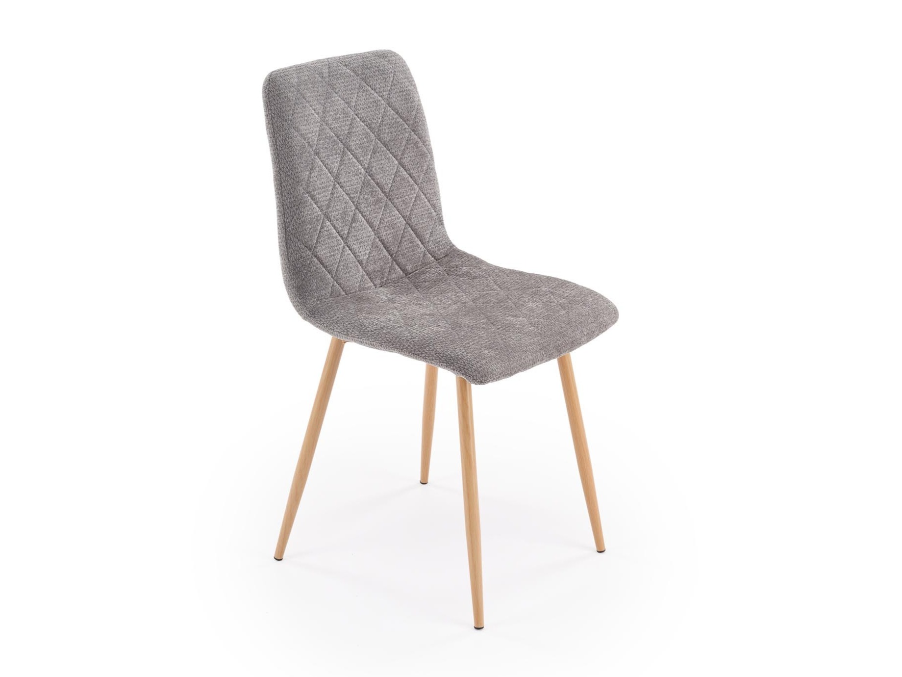Chaise Houston 1731 (Gris + Clair bois)