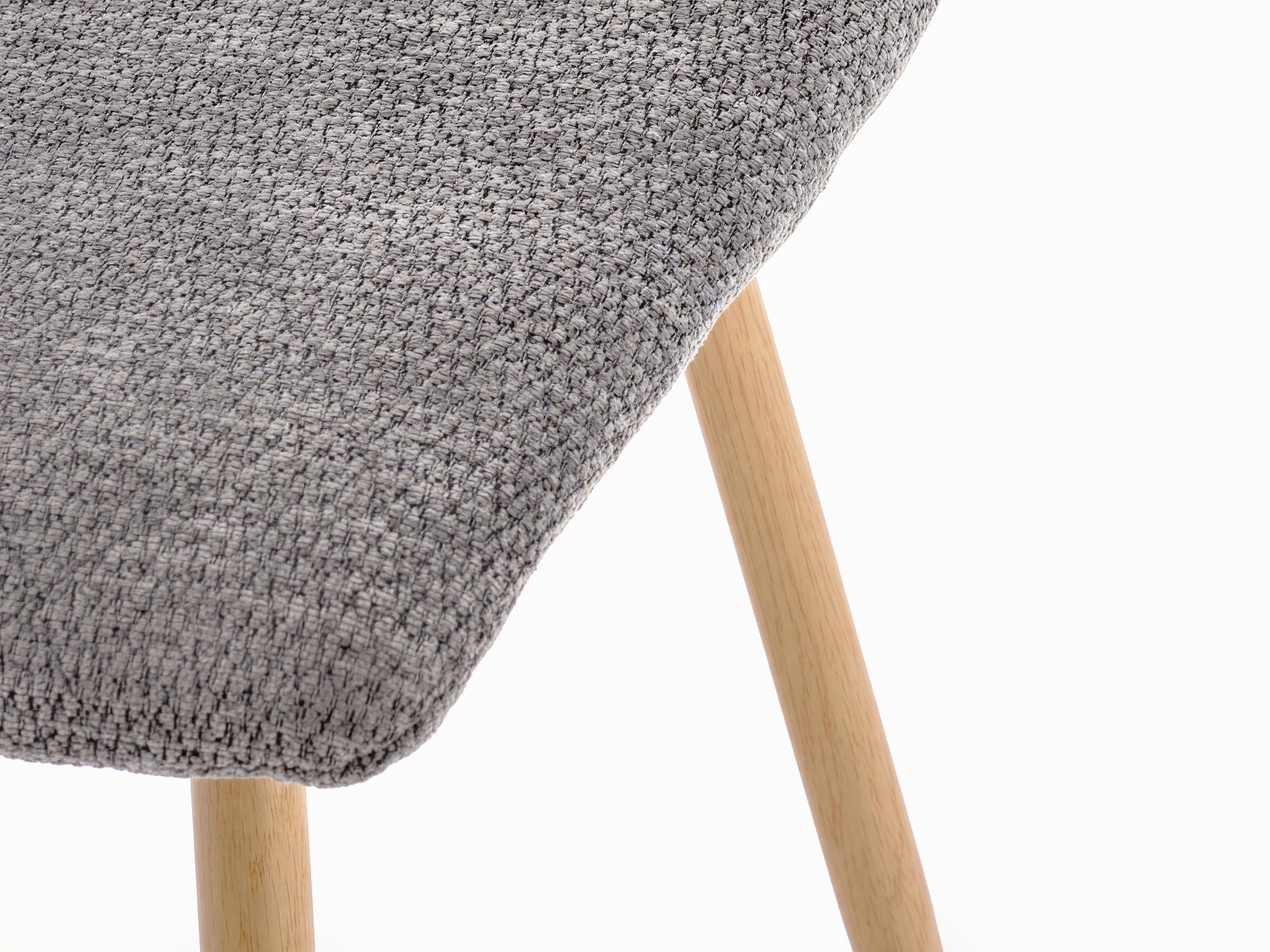 Chaise Houston 1731 (Gris + Clair bois)