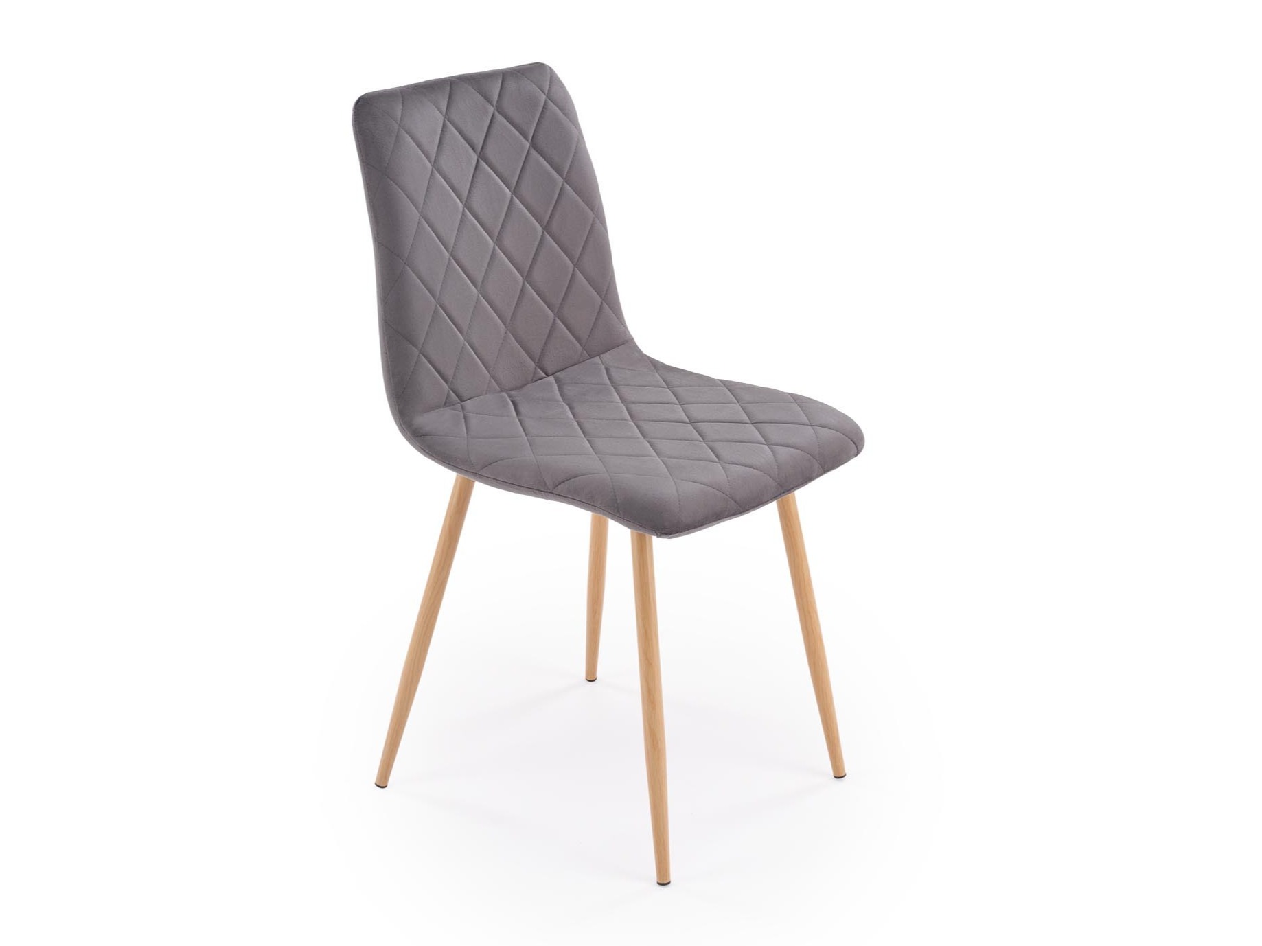 Chaise Houston 1731 (Gris foncé + Clair bois)