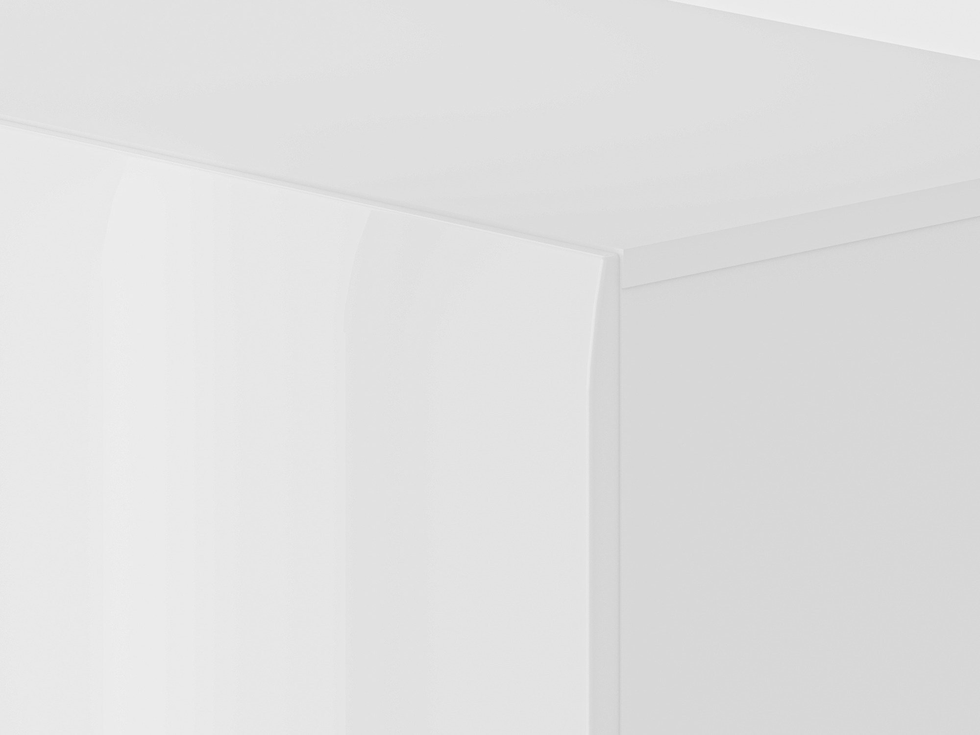 Commode Ophsalu 106 (Blanc + Blanc brillant)