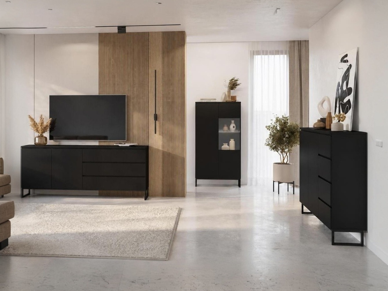 Commode Velsora 104 (Noir)