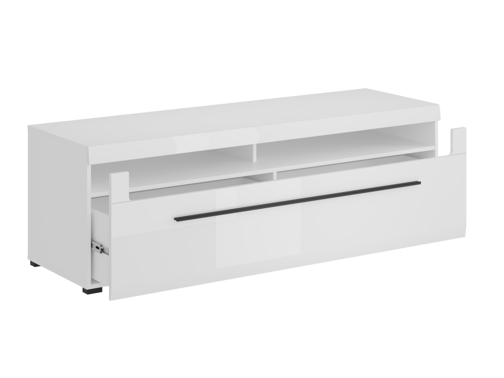 Ensemble de salon Ophsalu 111 (Blanc + Blanc brillant)
