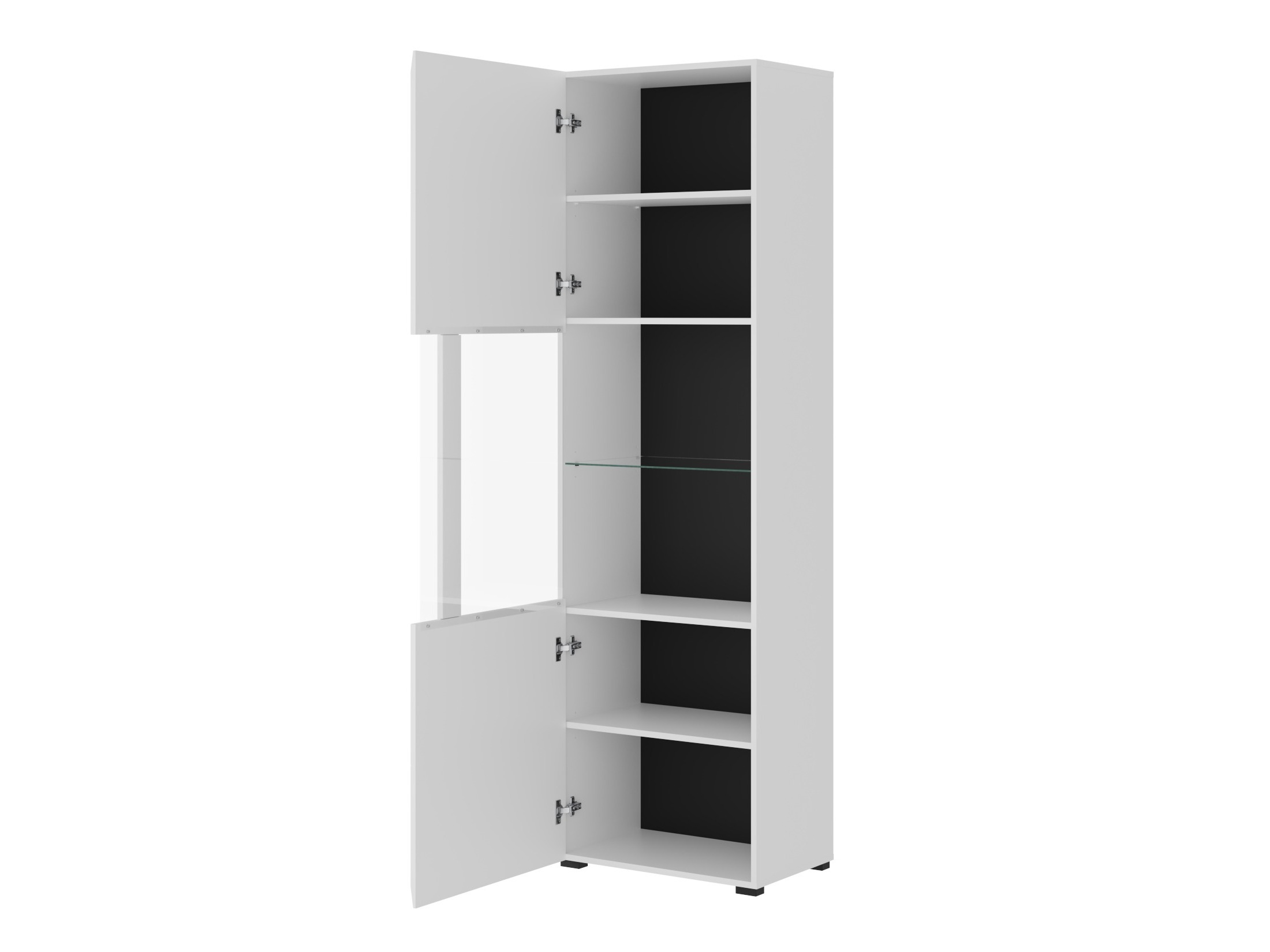 Ensemble de salon Ophsalu 112 (Blanc + Blanc brillant)