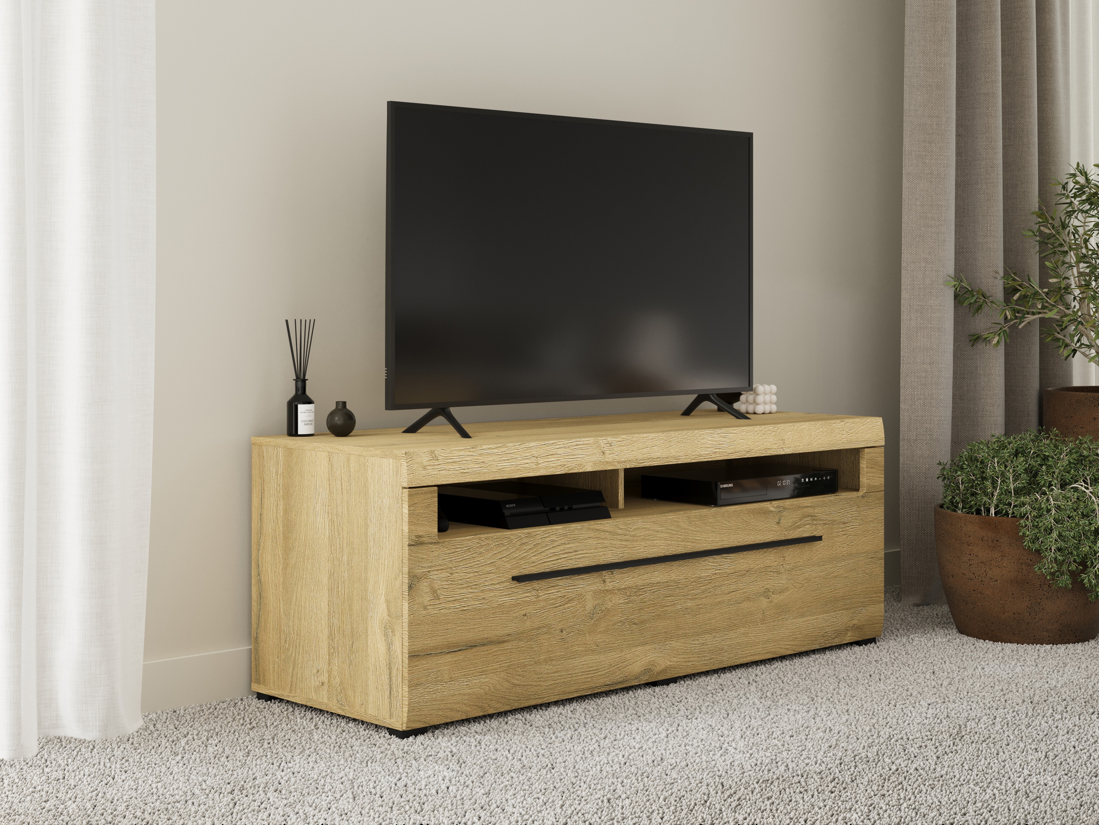 Meuble TV Ophsalu 103 (Grandson chêne)