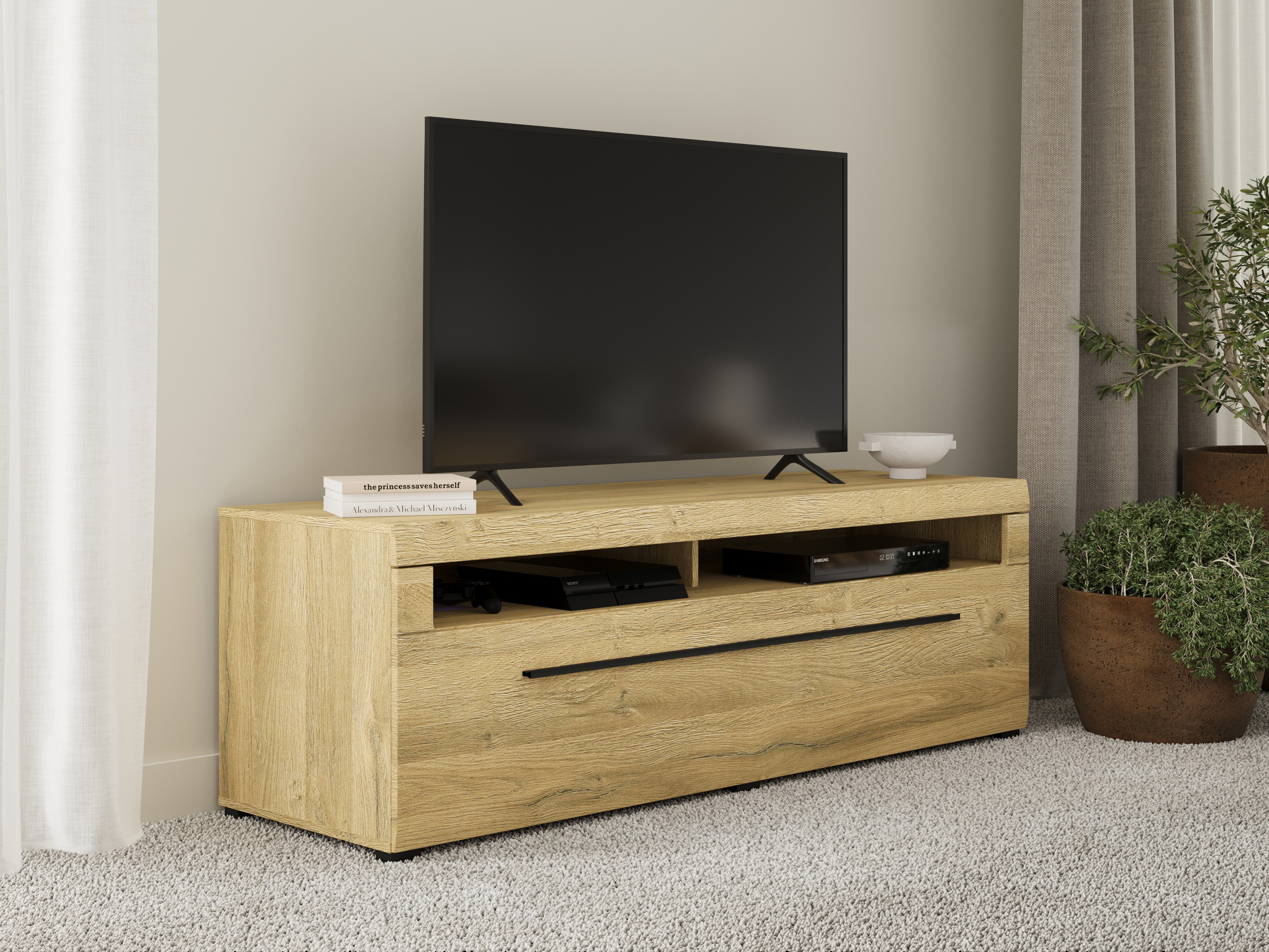 Meuble TV Ophsalu 104 (Grandson chêne)