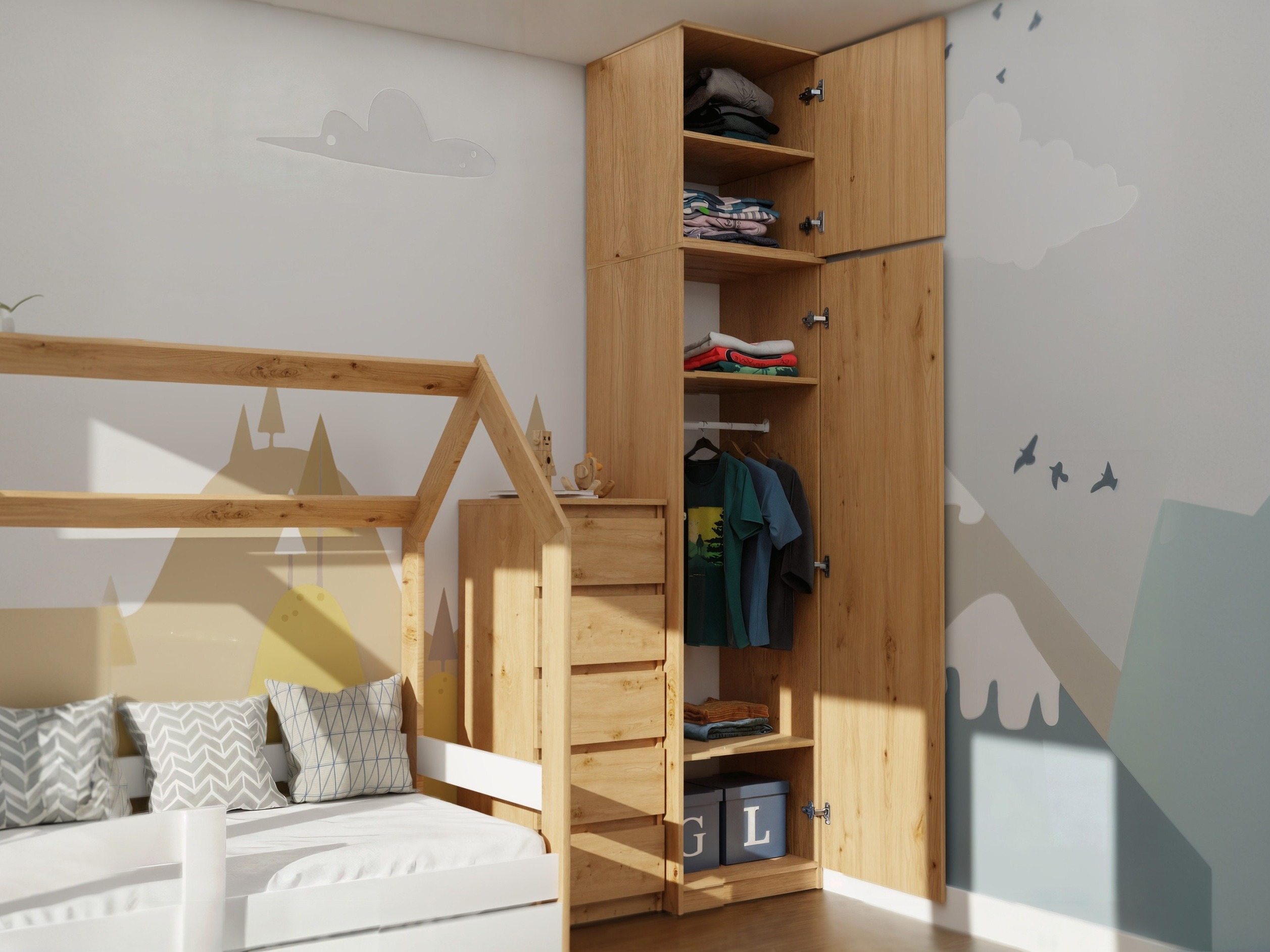 Armoire Mandeville 399 (Chêne Artisan)