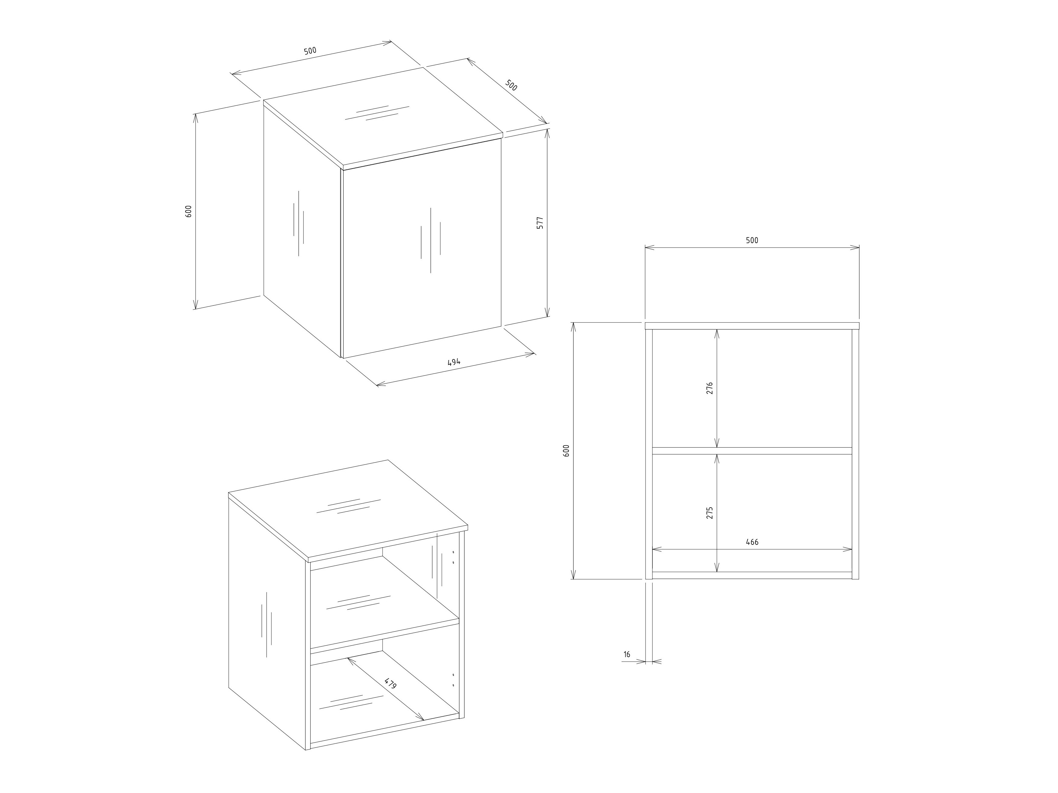 Armoire Mandeville 399 (Chêne Artisan)