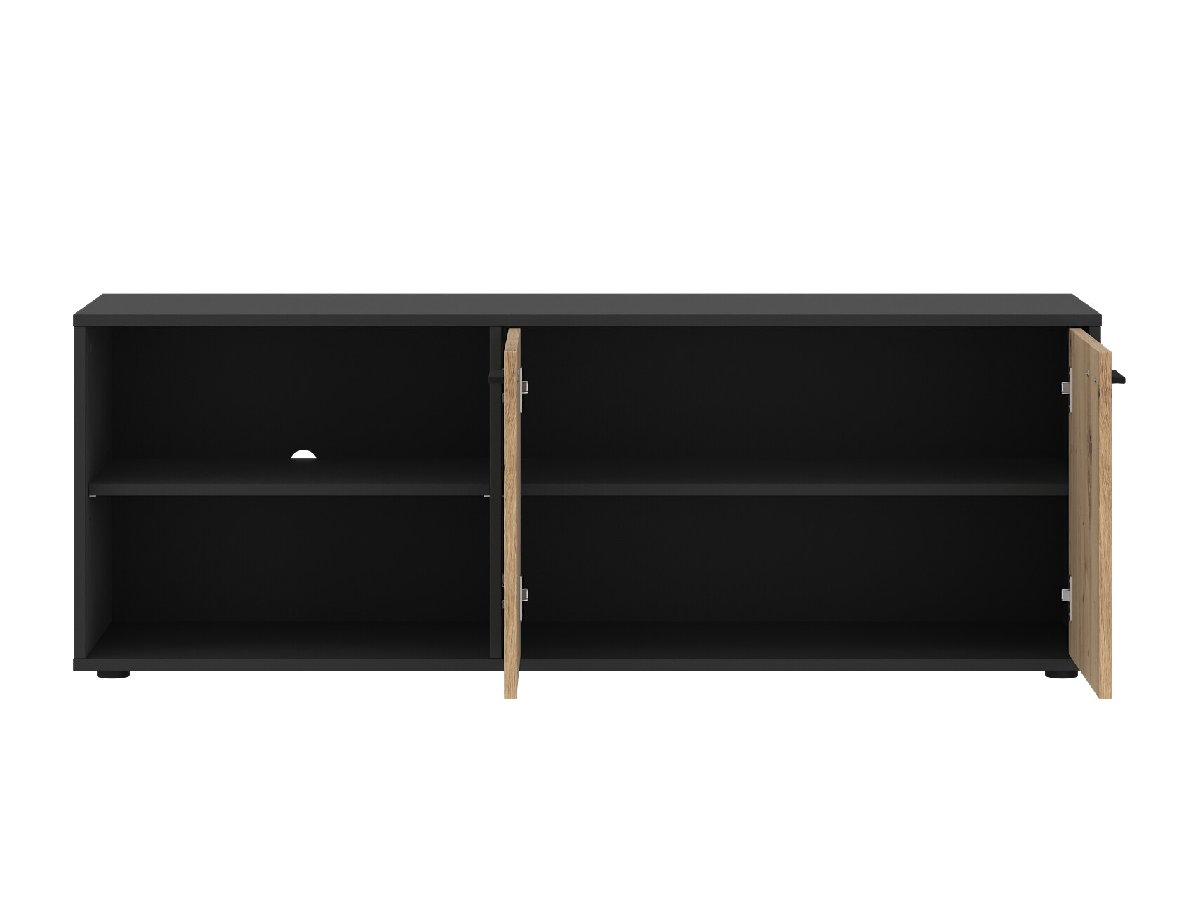 Meuble TV Ontario 245 (Anthracite + Chêne Artisan)