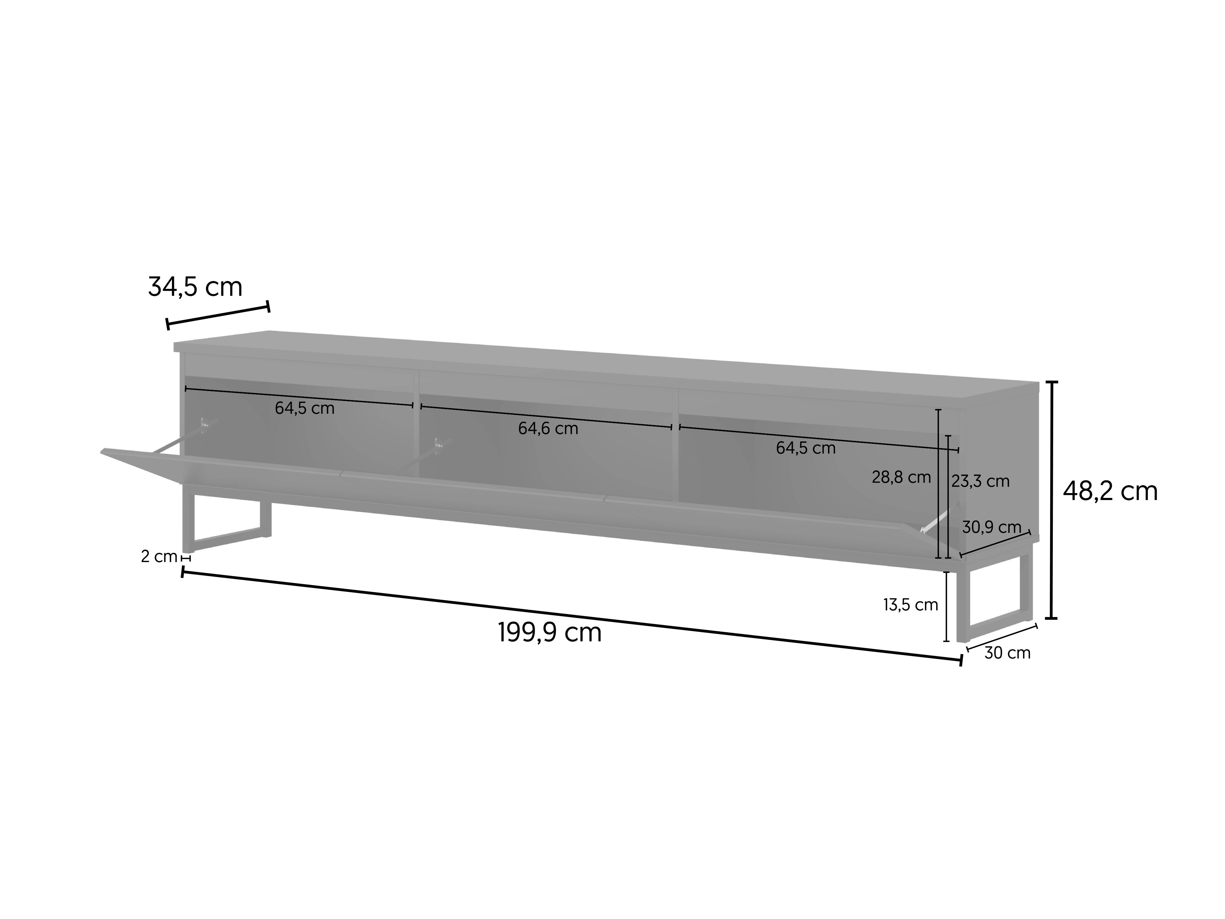 Meuble TV Velsora 101 (Noir)