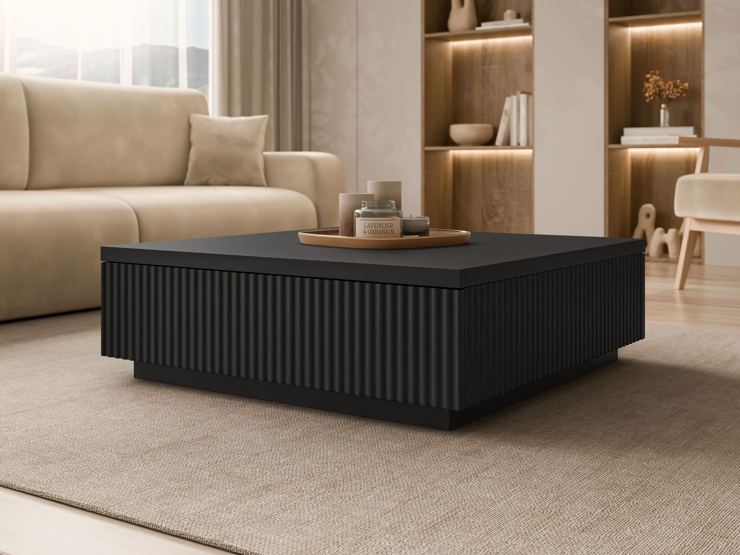 Table basse Comfivo 596 (Noir)