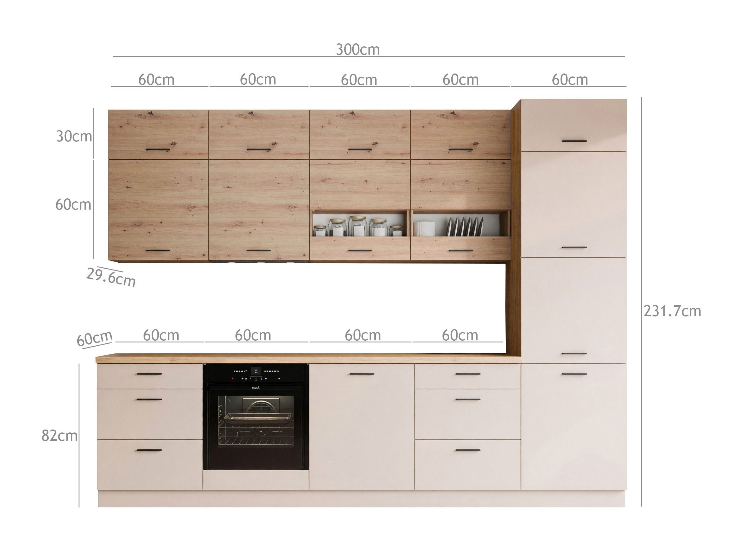 Cuisine complète modulaire Ati Cahsmere Artisan 100