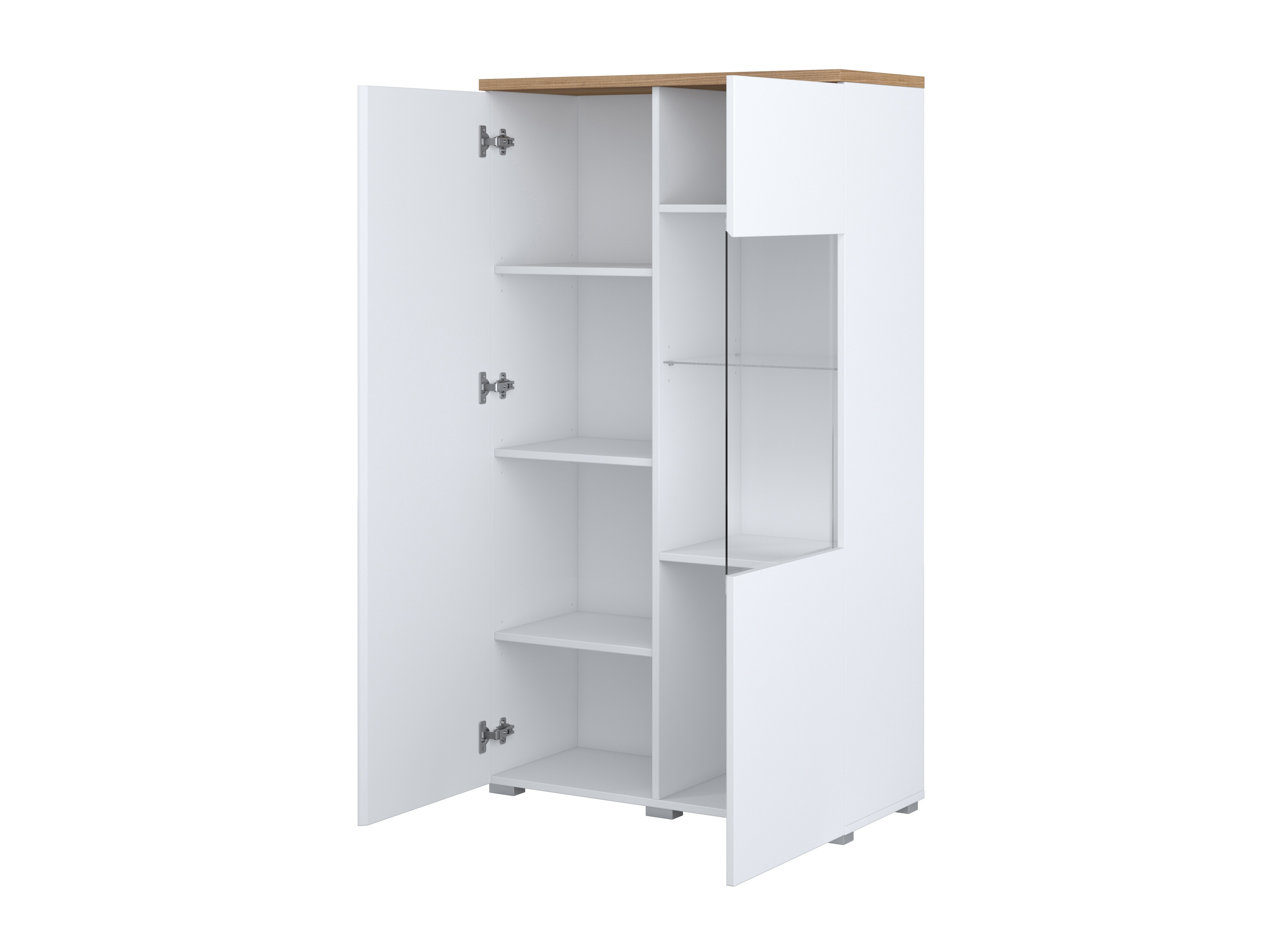 Ensemble de salon Baletu 114 (Blanc + Chêne)