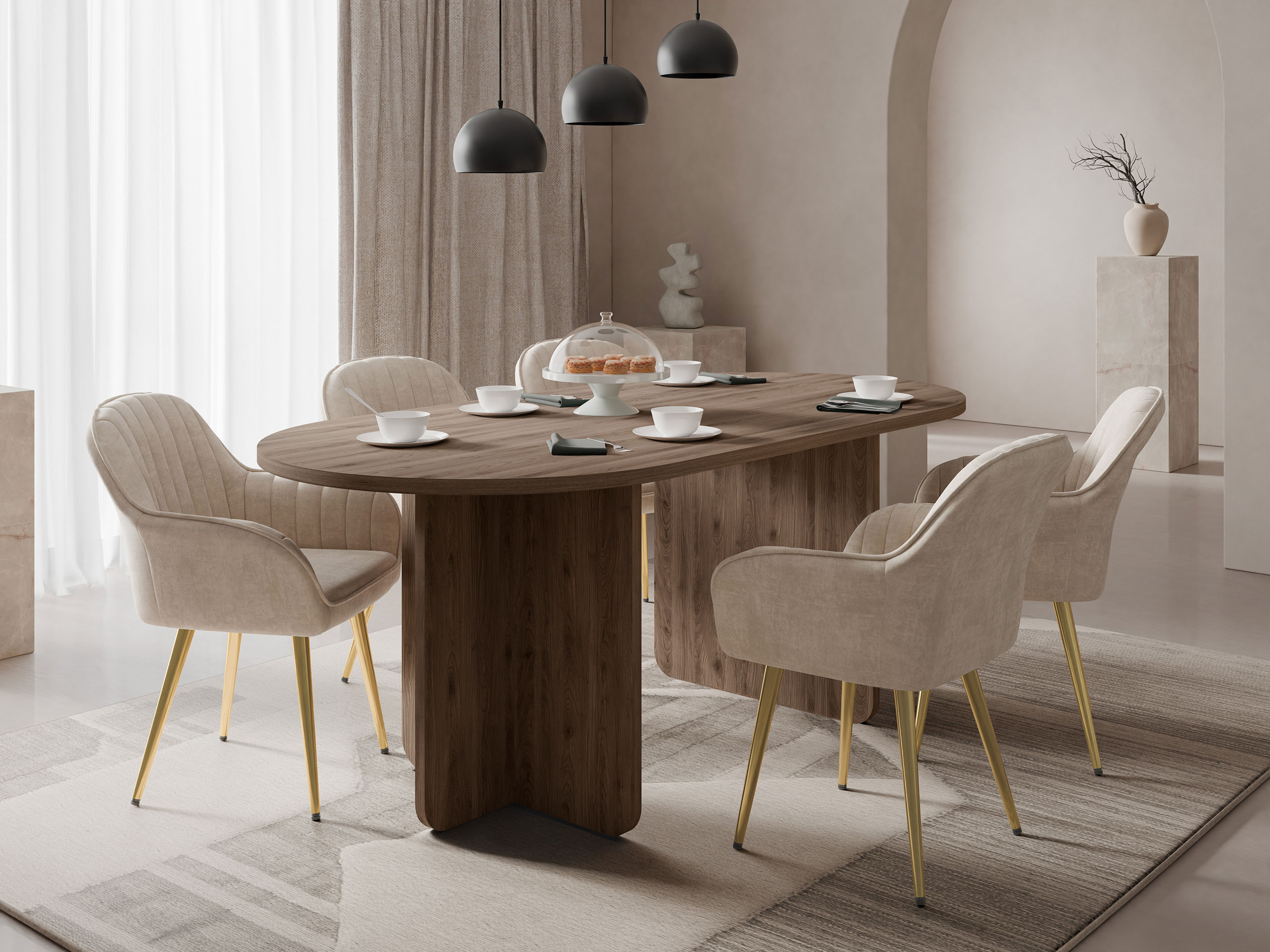 Table Comfivo 595 (Noyer)