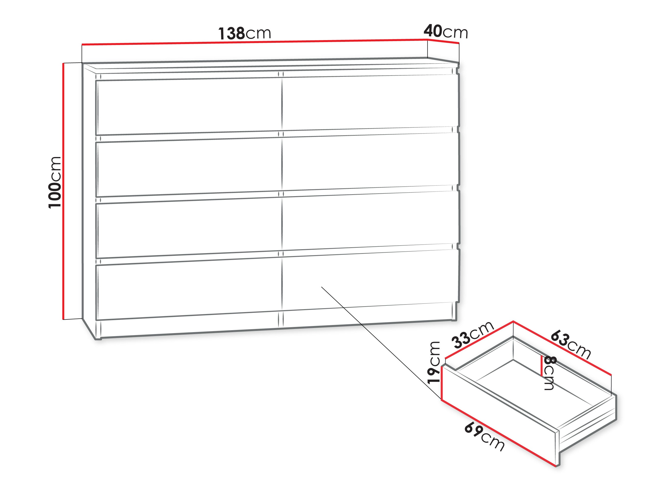 Commode Comfivo Structor III (Noyer)