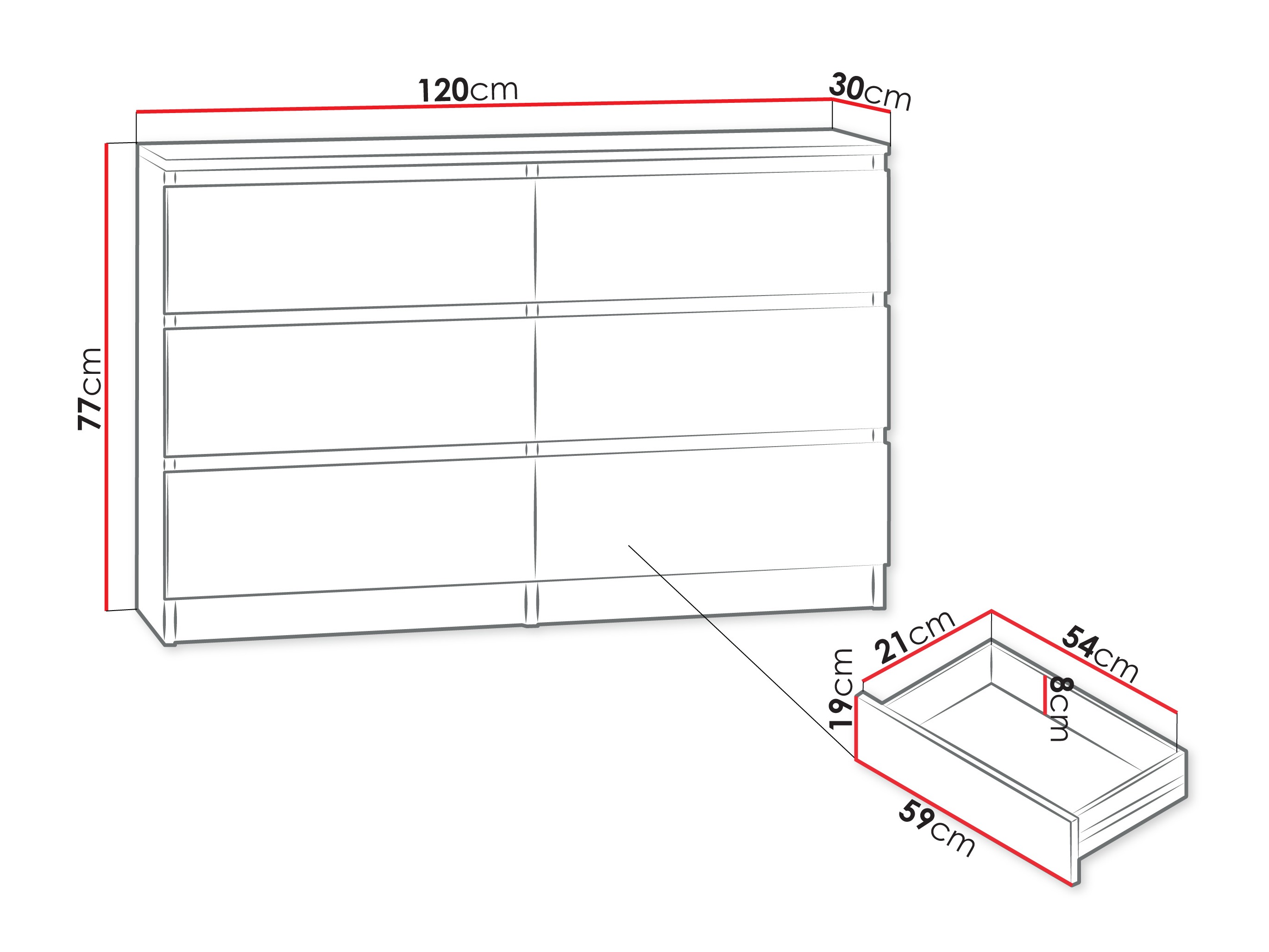 Commode Comfivo Structor V (Noyer)
