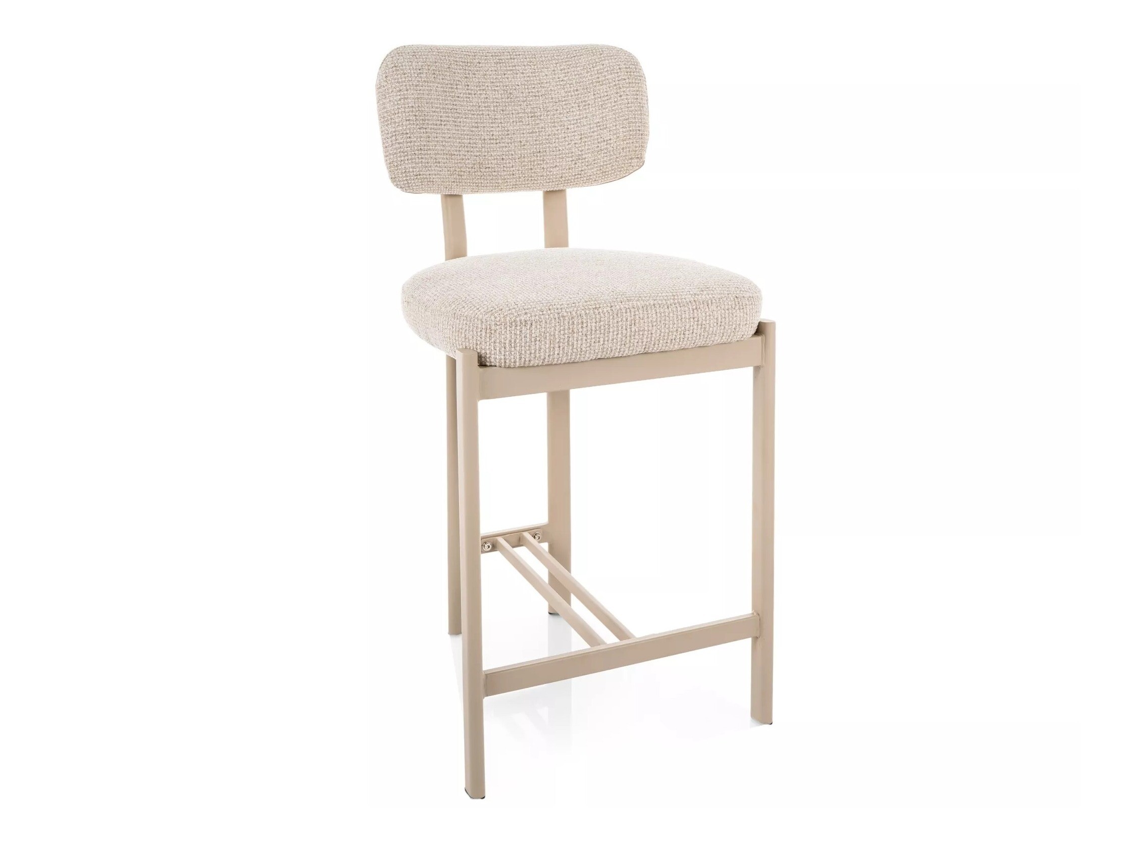 Chaise de bar mi-hauteur Detroit 956 (Beige + Cachemire)