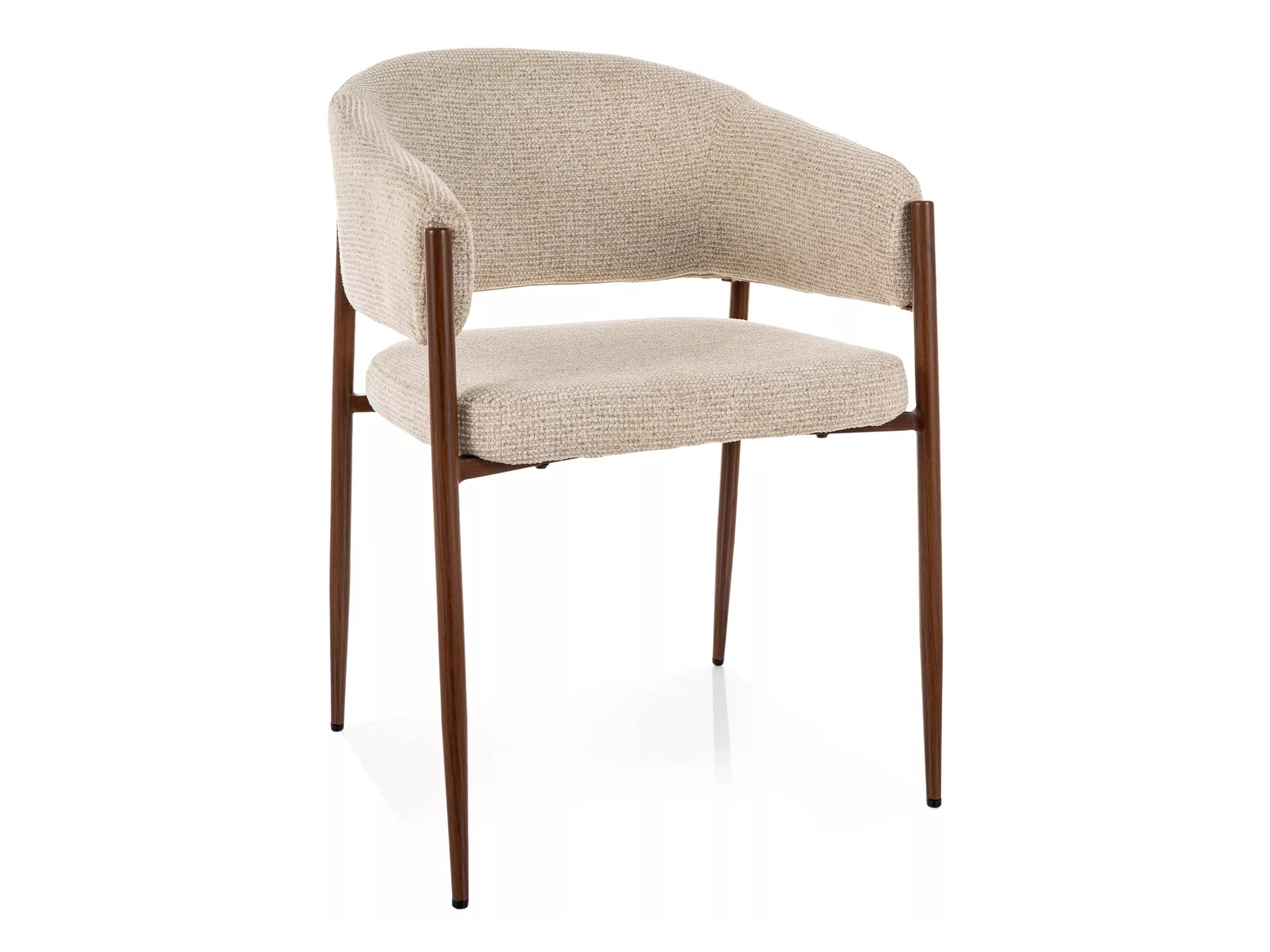 Chaise Detroit 1053 (Beige clair + Noyer)