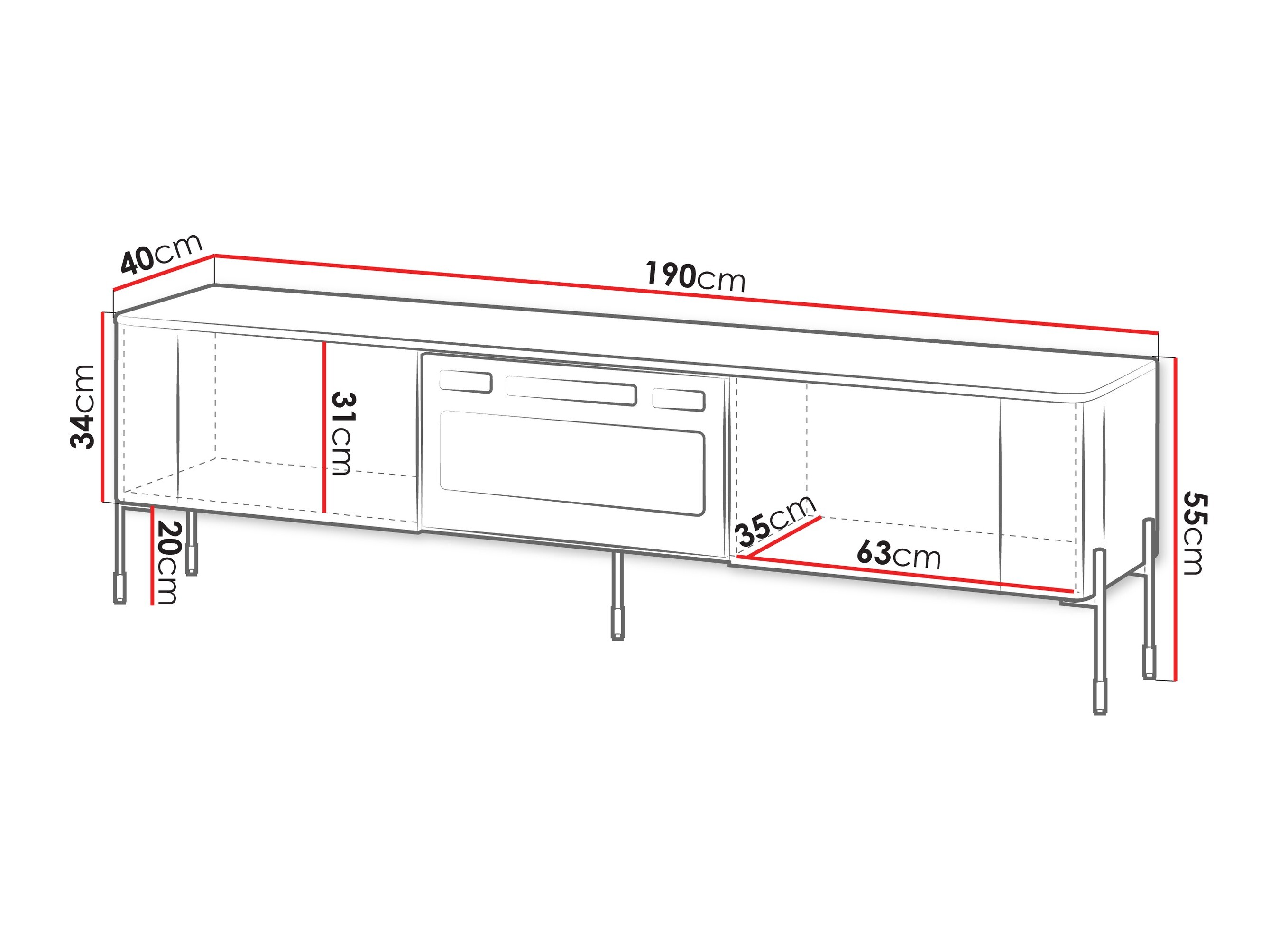 Meuble TV Mavnue 105 (Cachemire)