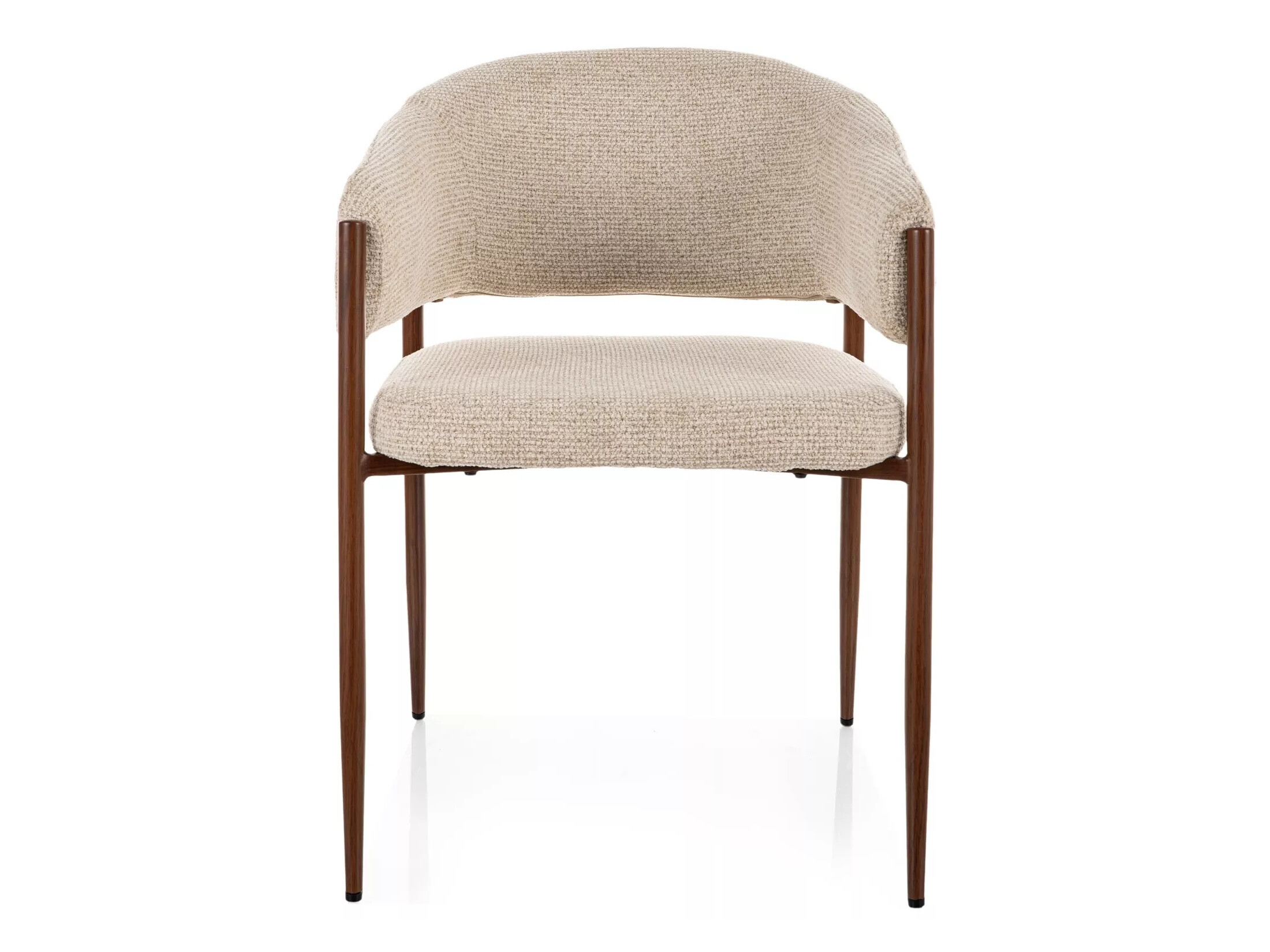 Chaise Detroit 1053 (Beige clair + Noyer)