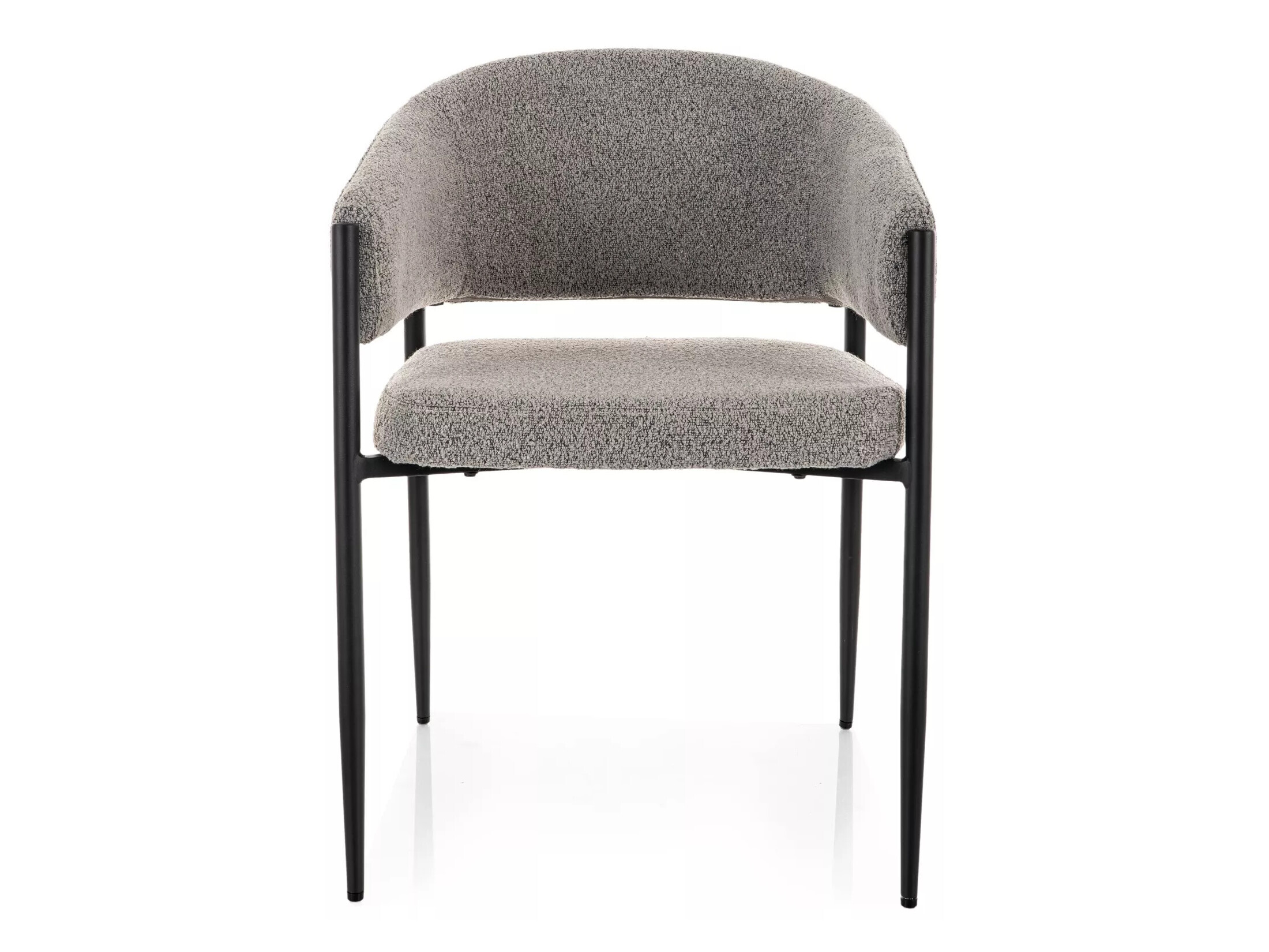 Chaise Detroit 1053 (Gris + Mat Noir)