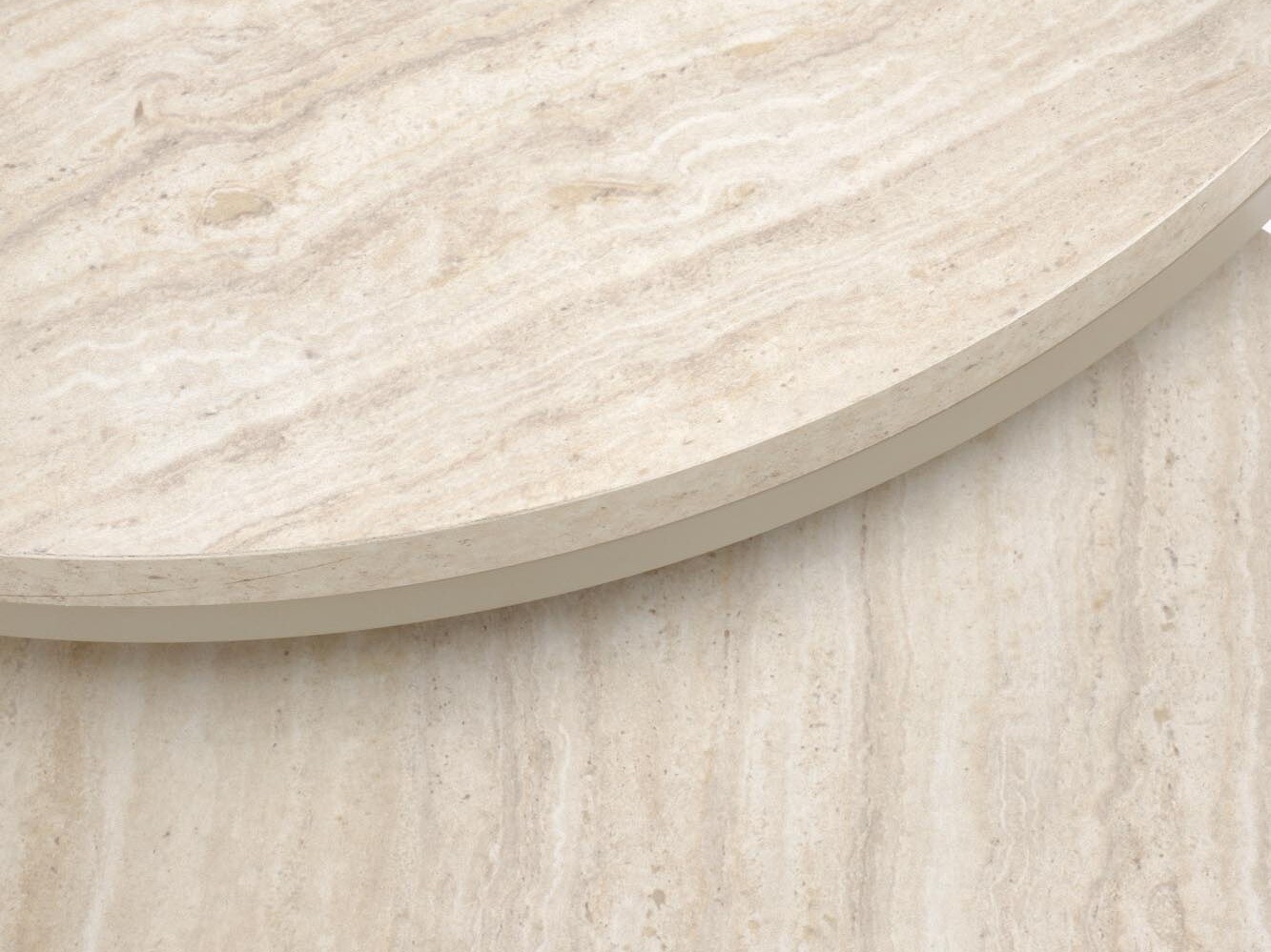Ensemble tables basses Houston 2213 (Travertin clair + Cachemire)