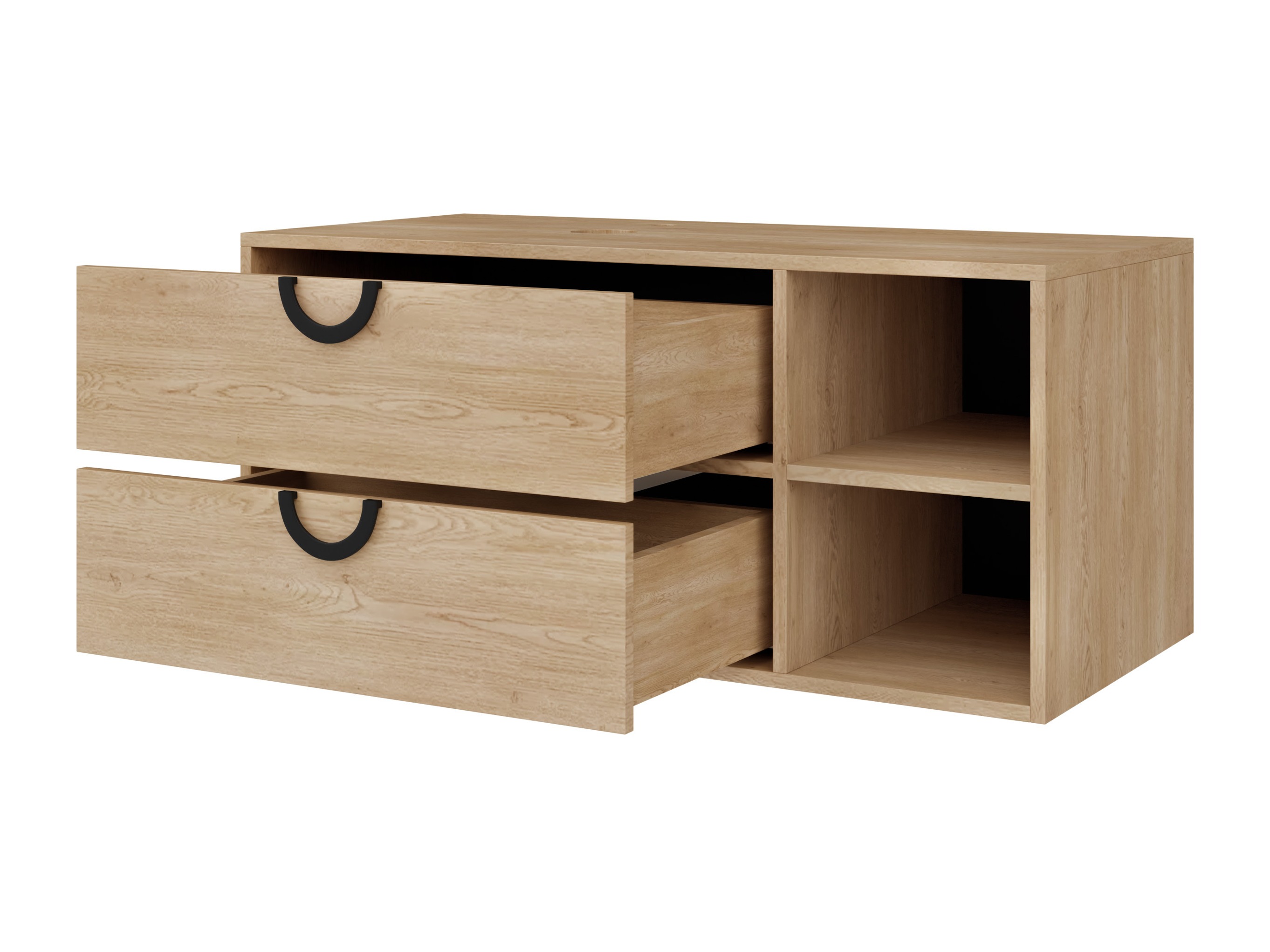 Armoire de salle de bains murale pour lavabo Sodalis (Noyer)