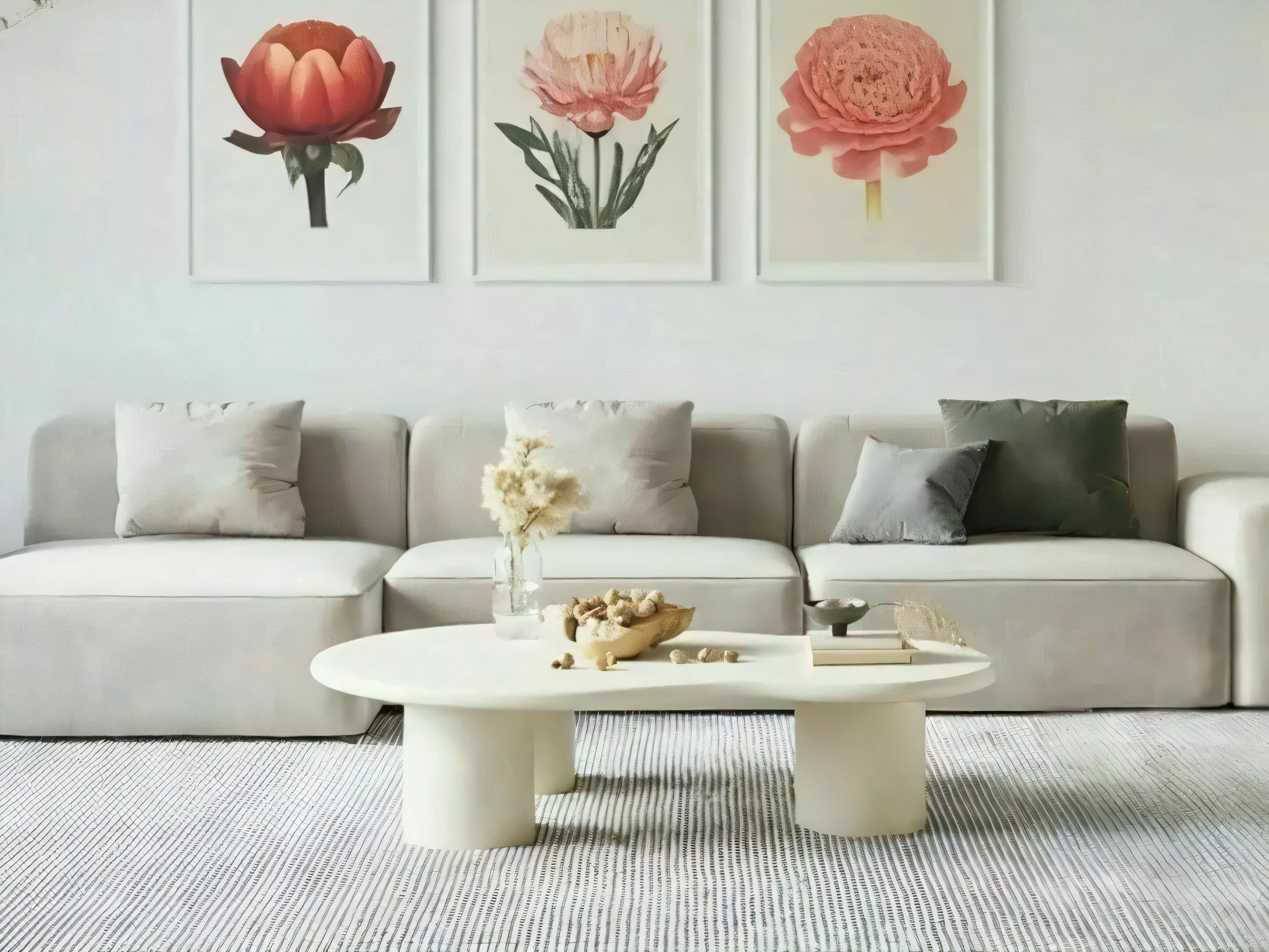 Table basse Detroit 1060 (Blanc écru)
