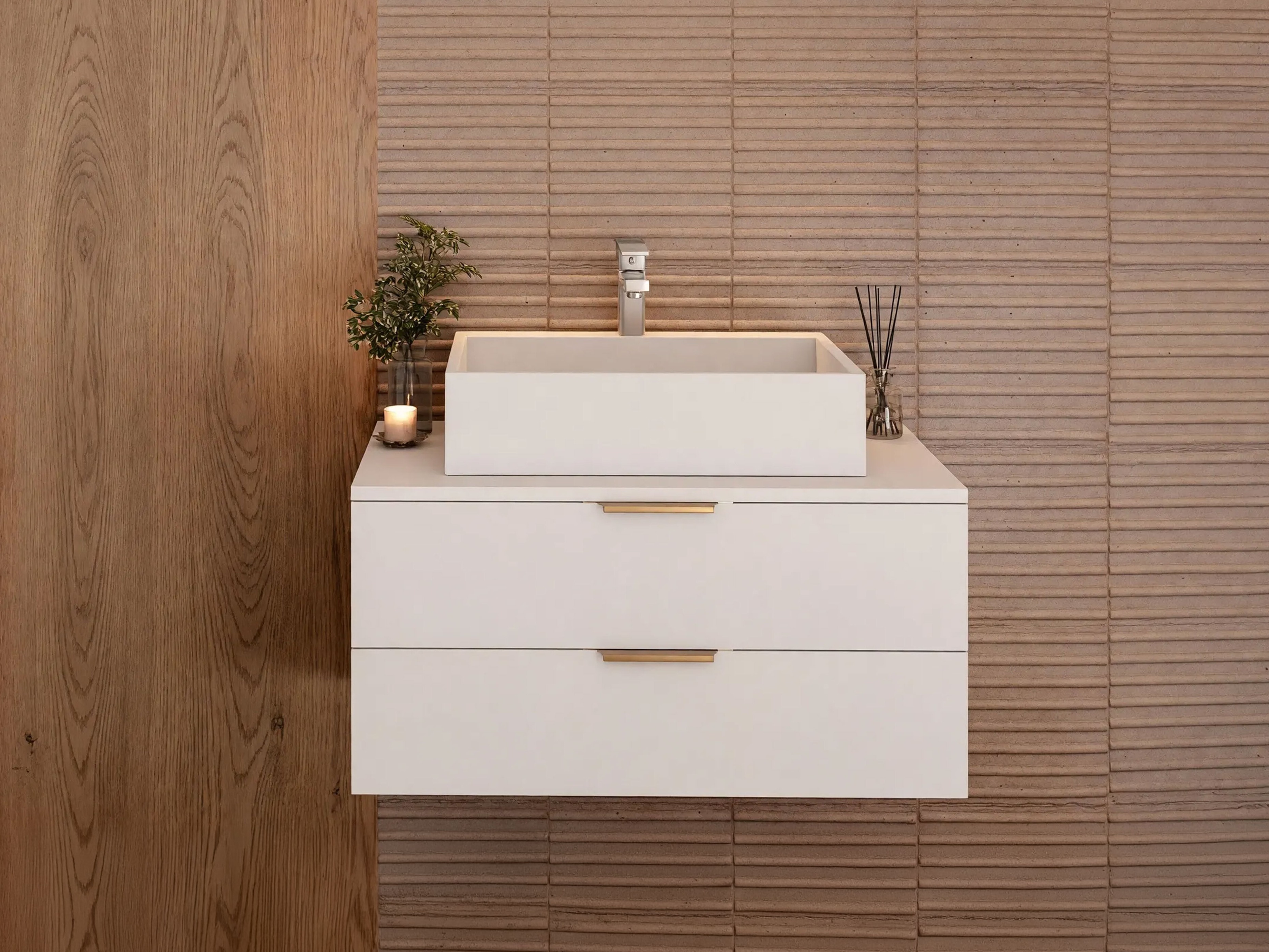 Armoire de salle de bains murale pour lavabo Comfivo Unitas