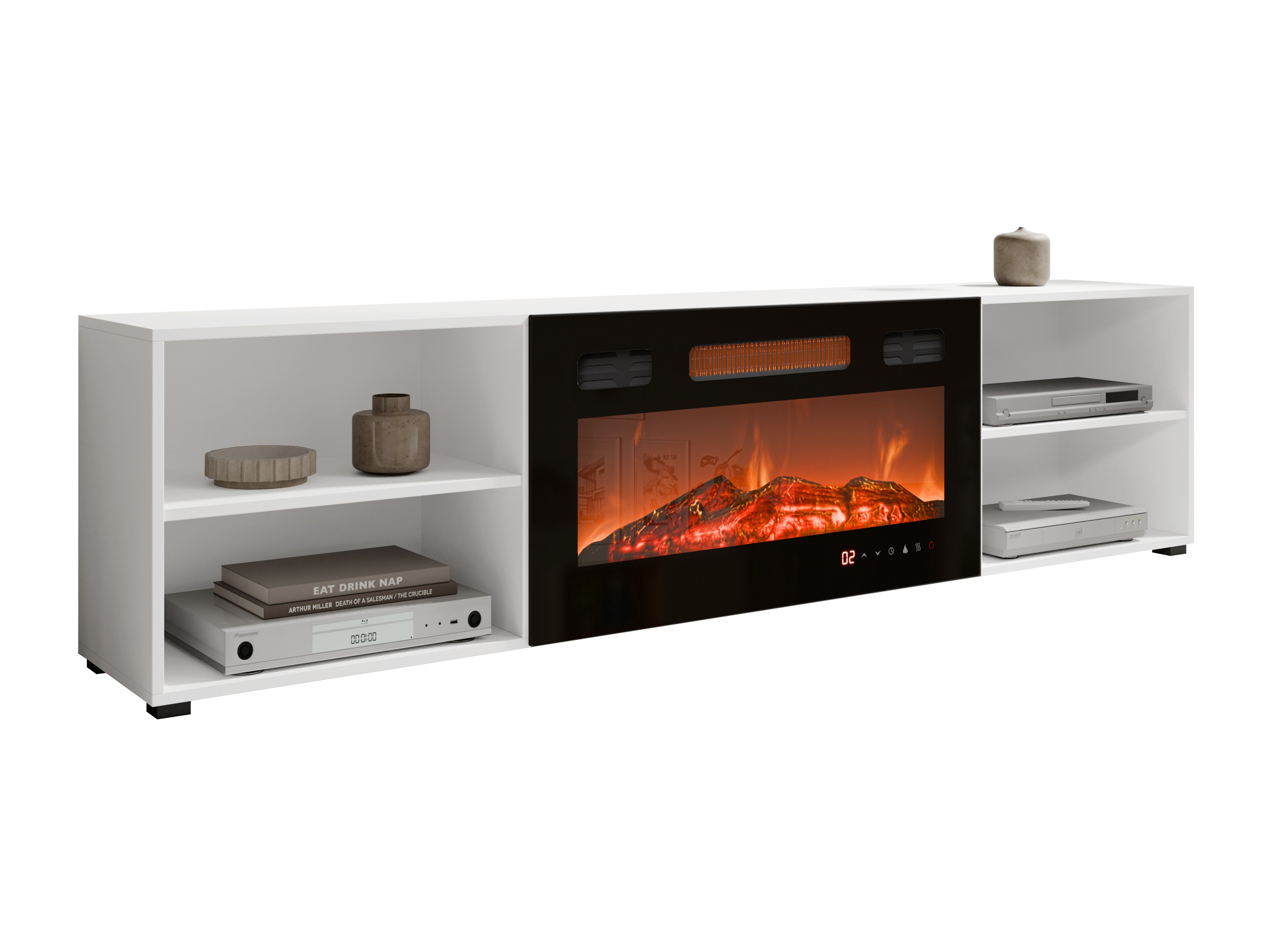 Meuble TV Charlotte 191 (Blanc + Noir)
