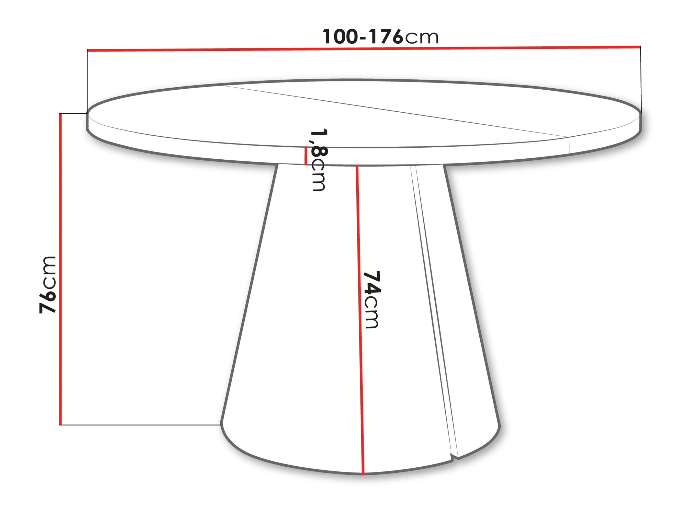 Table Oswego 184