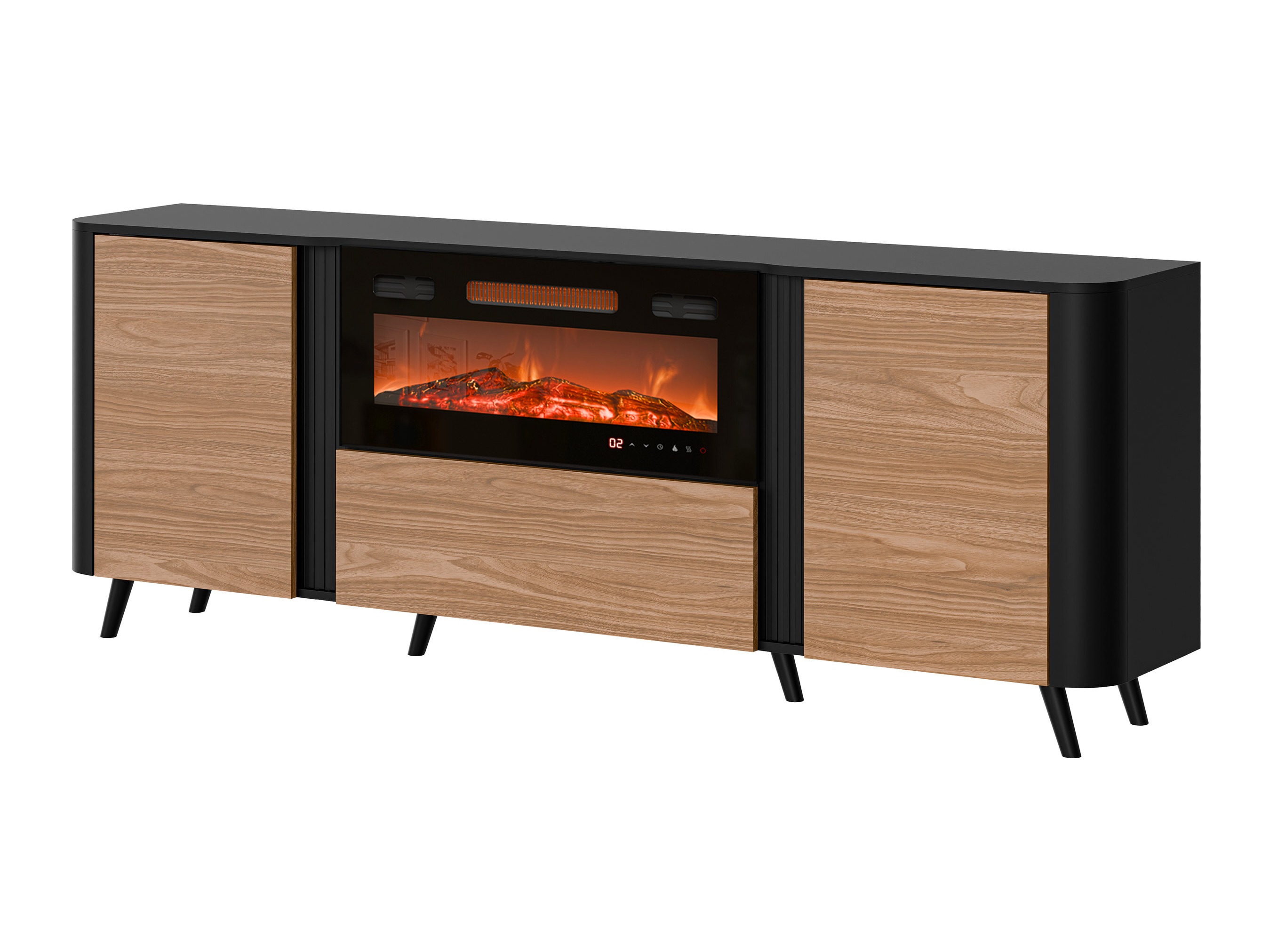 Buffet Modus I (Noir + Noyer)