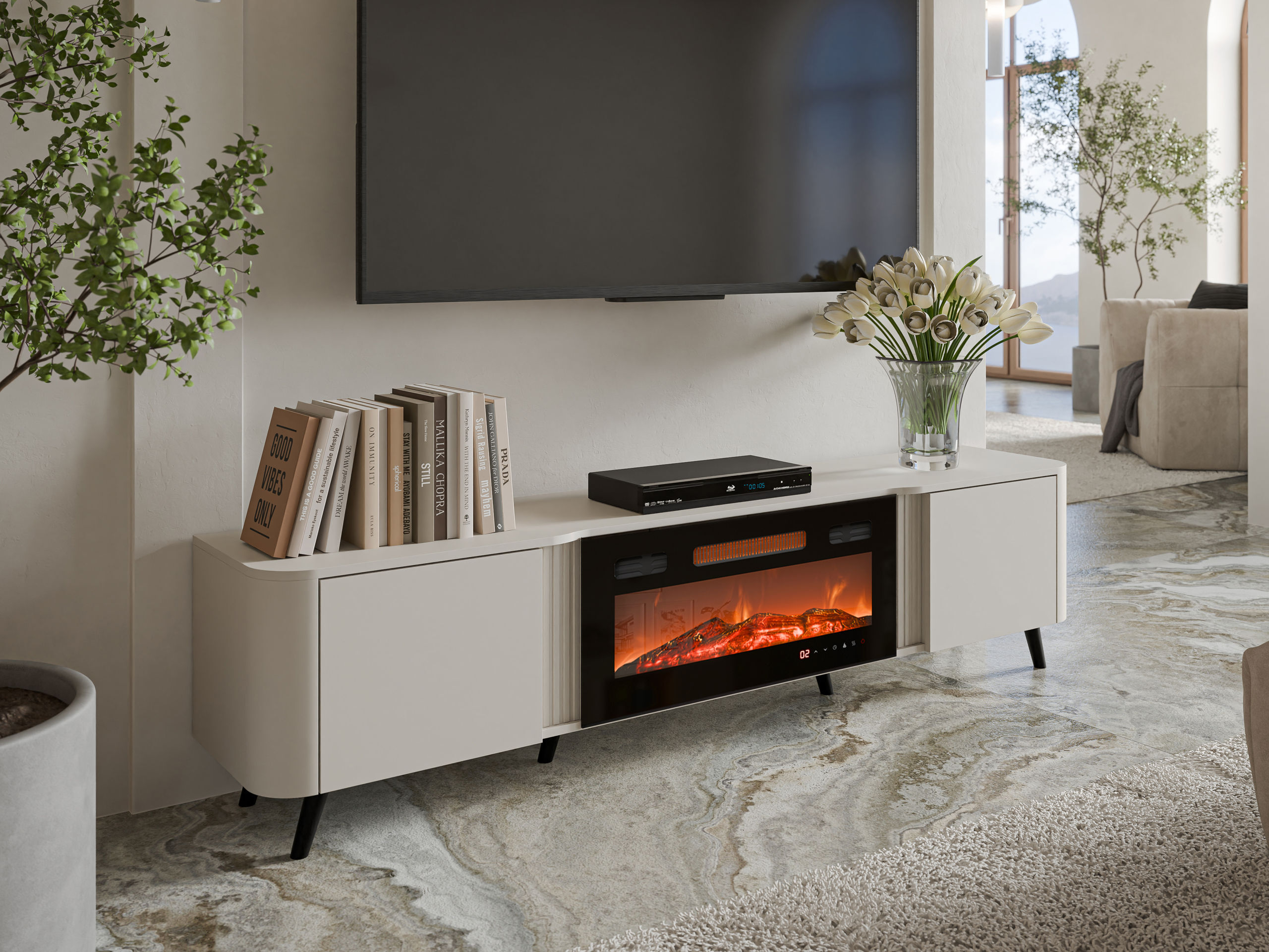 Meuble TV Modus (Cachemire + Noir)
