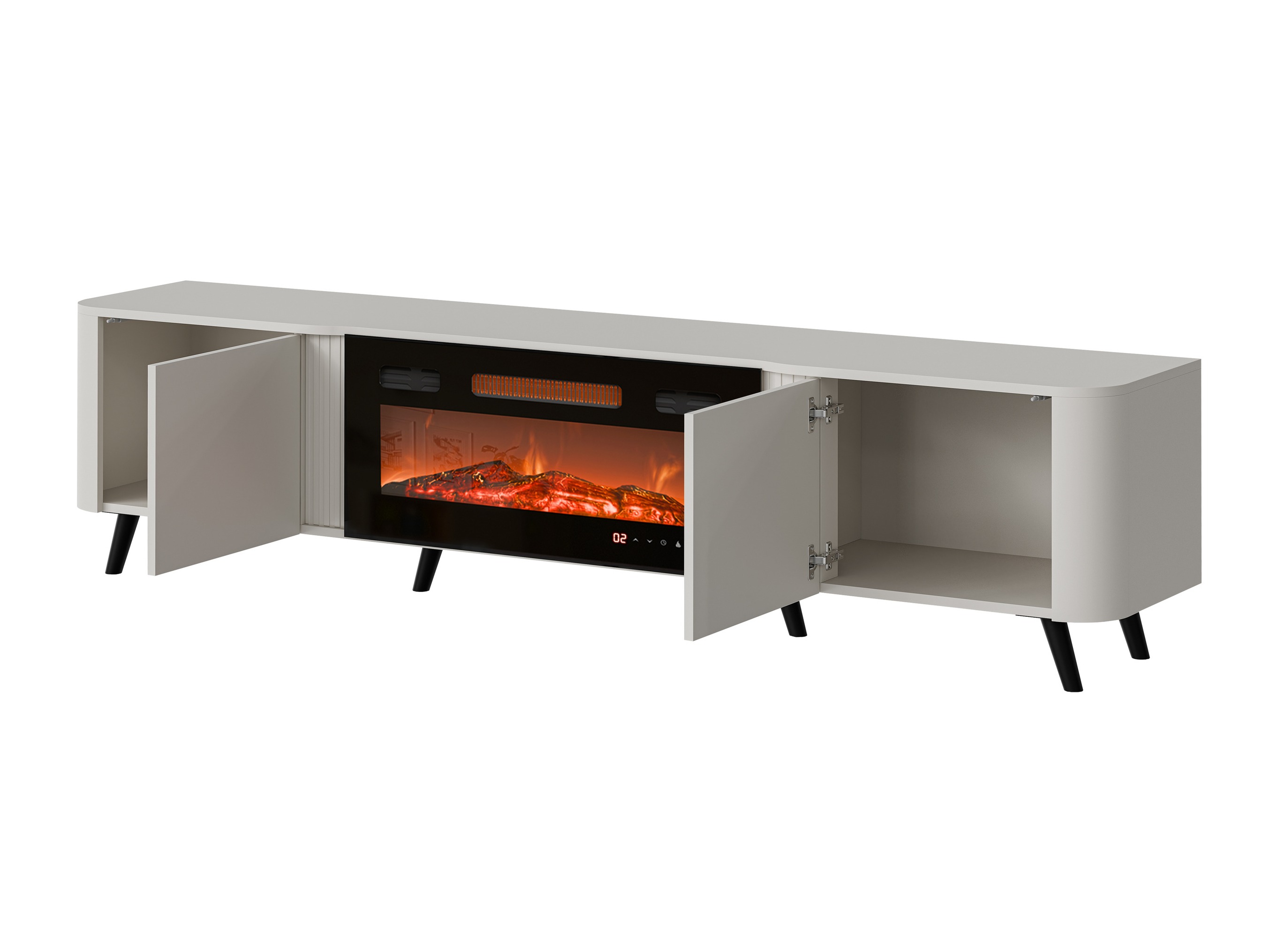 Meuble TV Modus (Noir + Noyer)