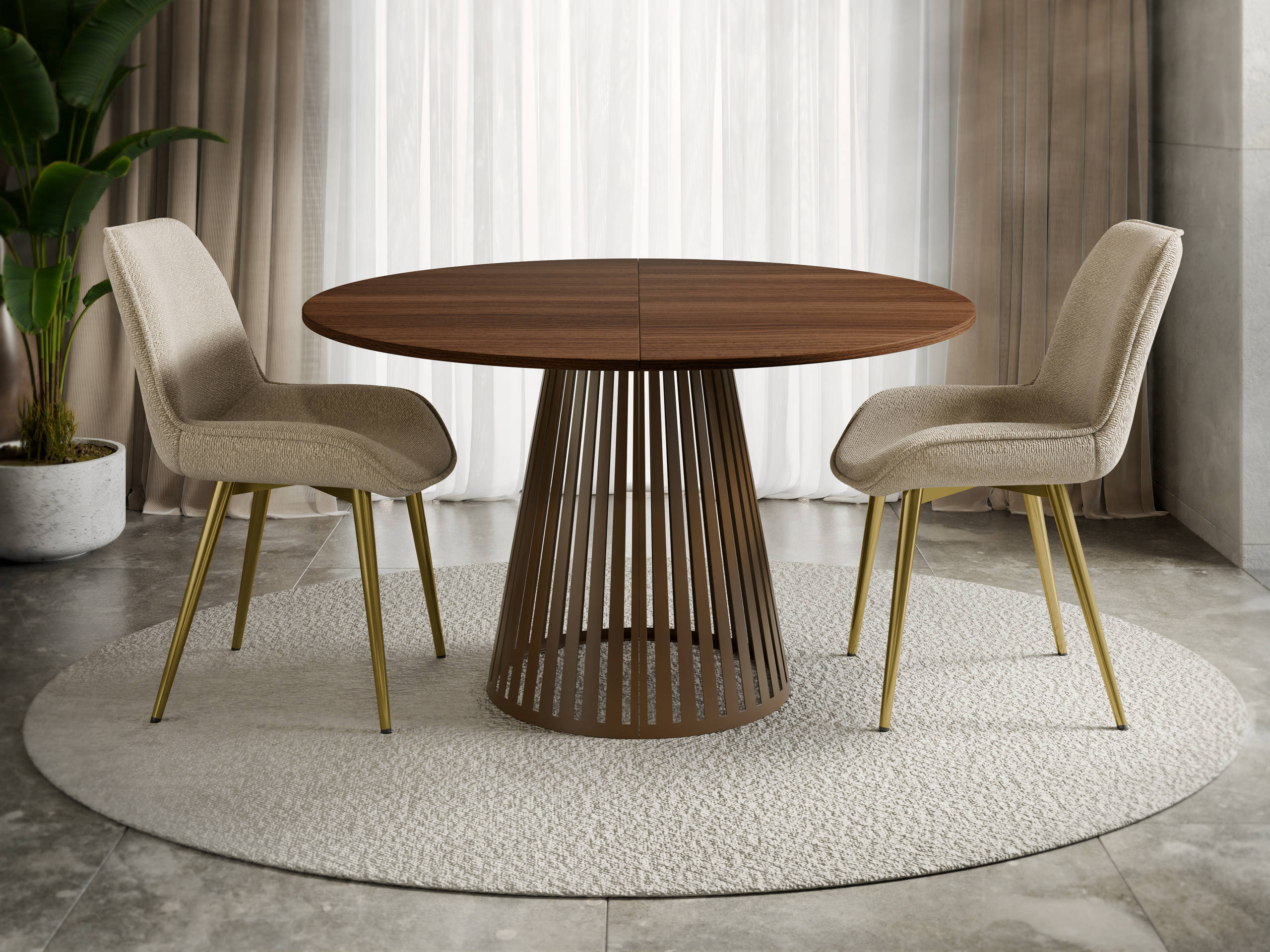 Table Prudentia (Noyer + Marron)
